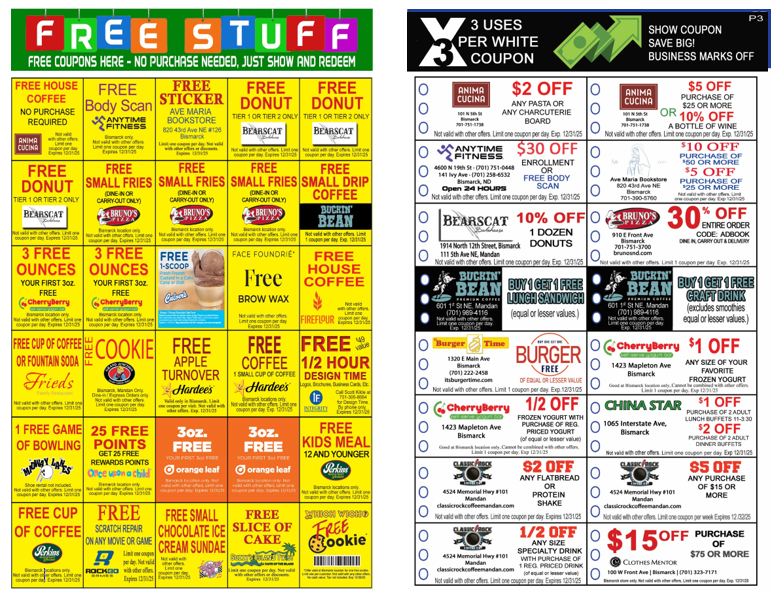 Bismarck / Mandan Extreme Saver Coupon Book