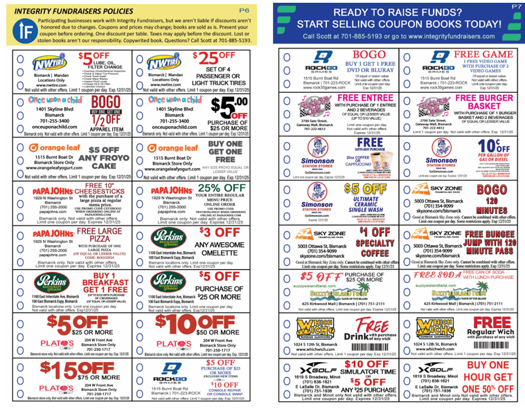 Bismarck / Mandan Extreme Saver Coupon Book