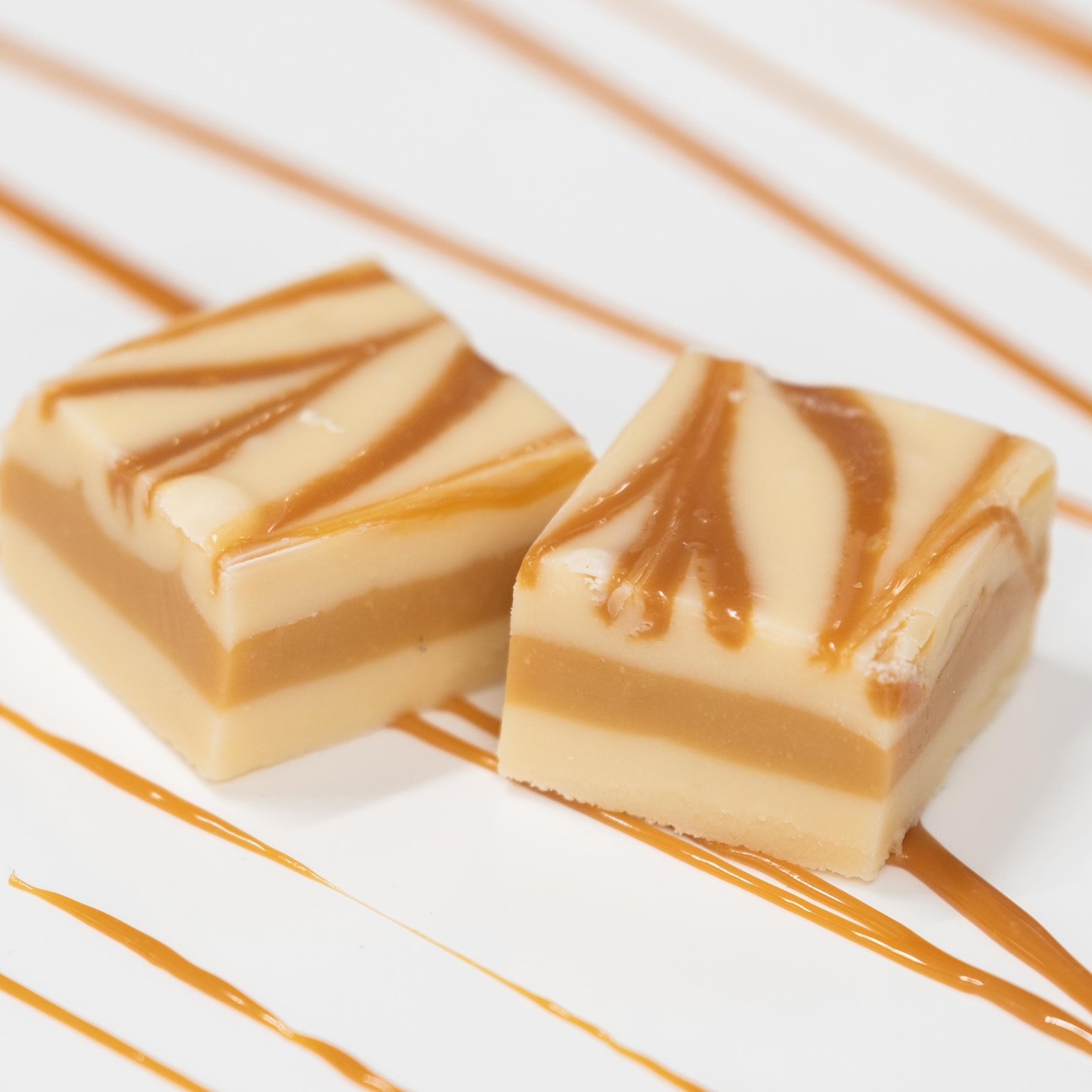16oz Caramel Vanilla Swirl Fudge  (2-8oz Tubs)