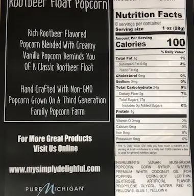 16oz Rootbeer Float Popcorn (2 Bags of 8oz Popcorn)