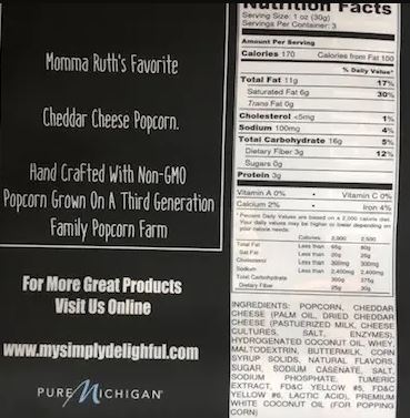 16oz Mom's Cheddar Corn (2 Bags of 8oz Popcorn)