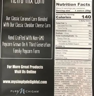 16oz Metro-Mix Corn (2 Bags of 8oz Popcorn)