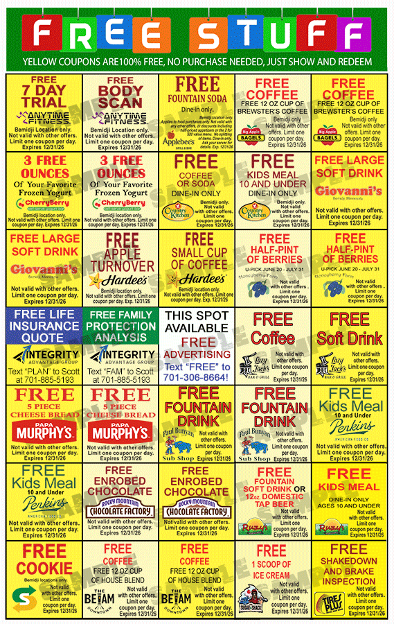 Bemidji Bagley Coupon Book 2025-2026