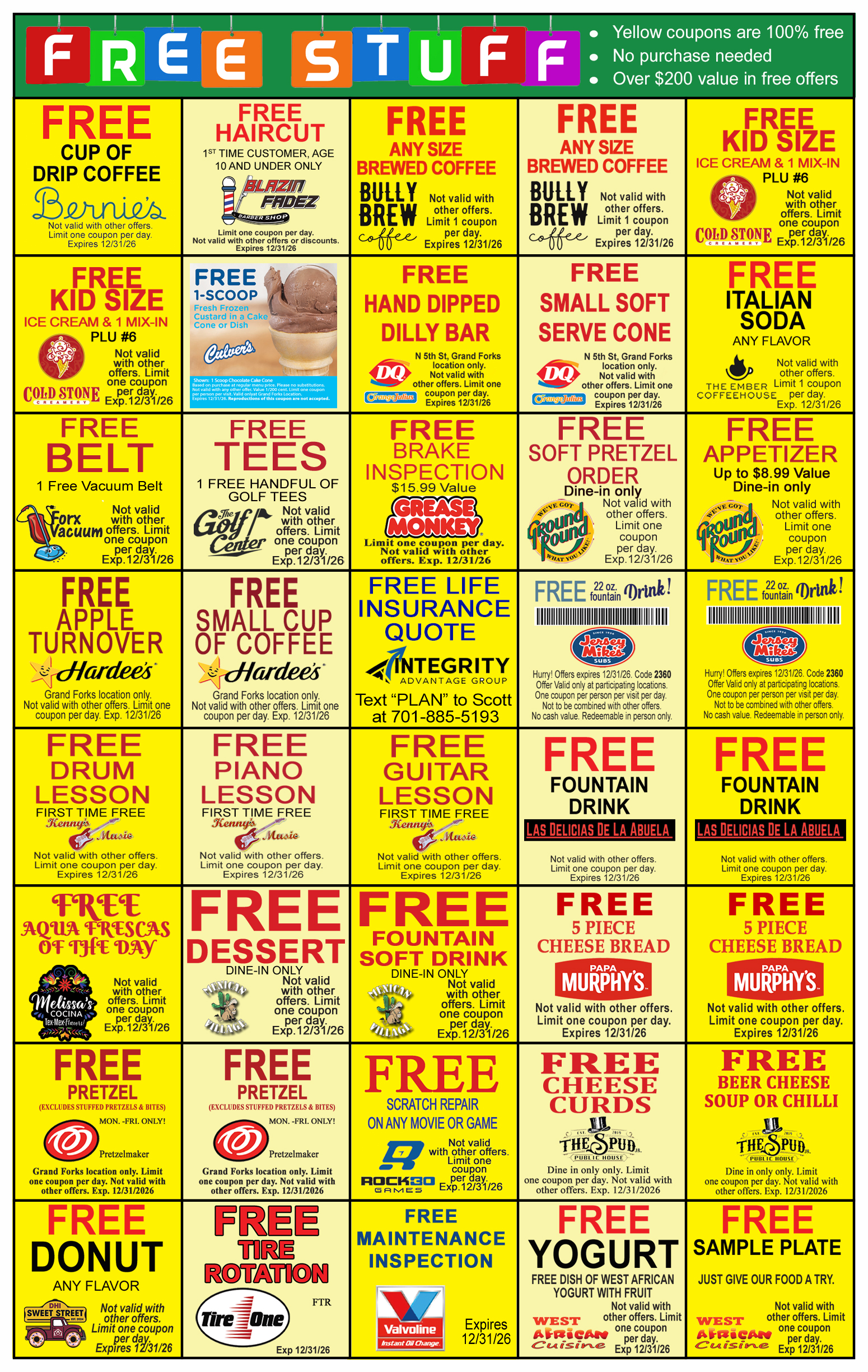 Grand Forks Coupon Book