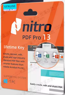 Nitro PDF Pro 13 Official Genuine Original License Key Online 
