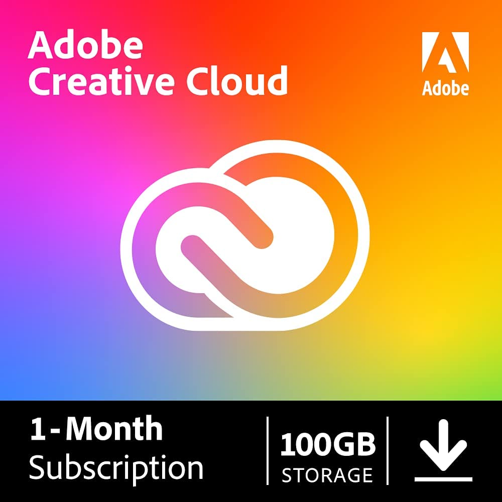 Adobe Creative Cloud All Apps 1 Month Subscription