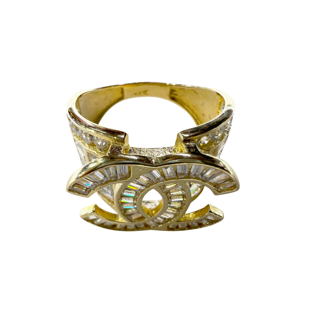 Chanel Zirconia Filled Gold Ring