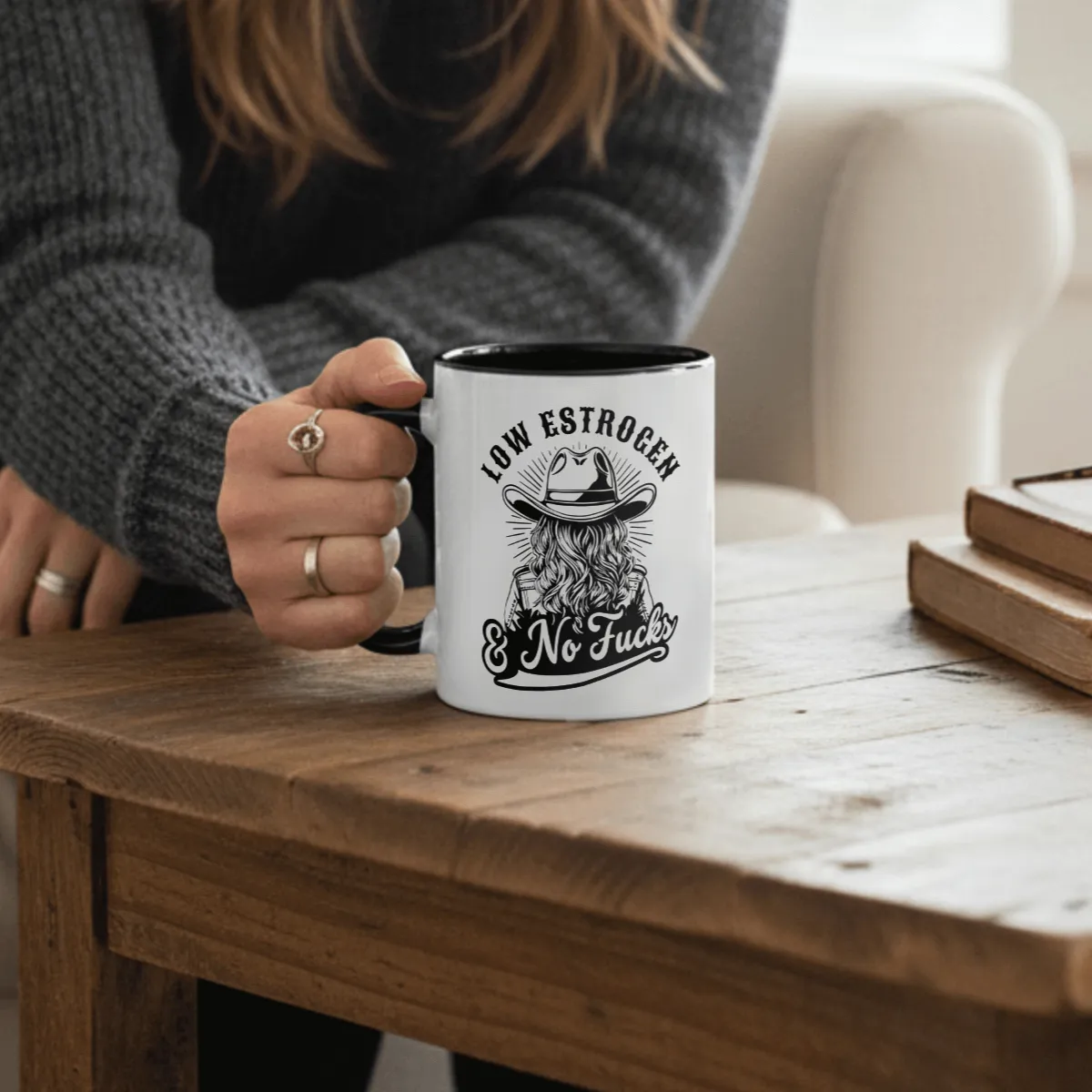 Perimenopause Low Estrogen Cowgirl Mug