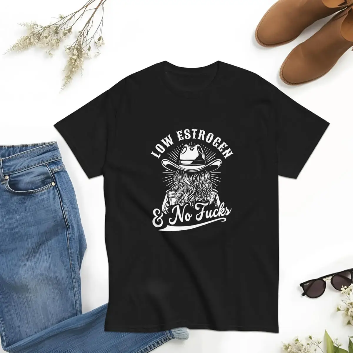 Low Estrogen Cowgirl Tee