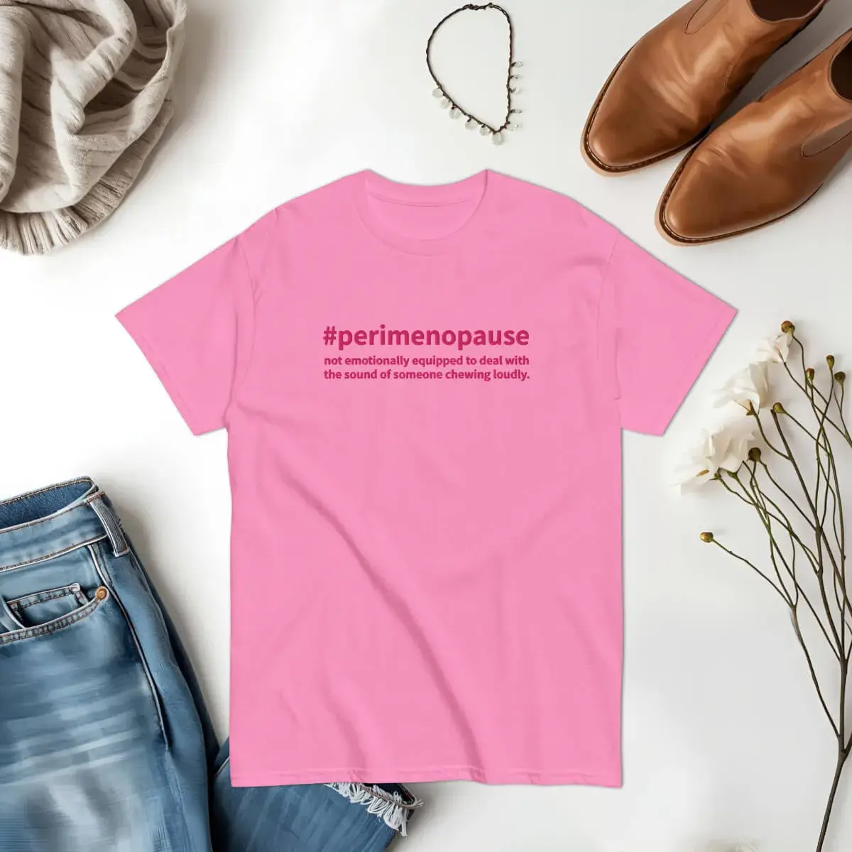 Embroidered Perimenopause T-shirt