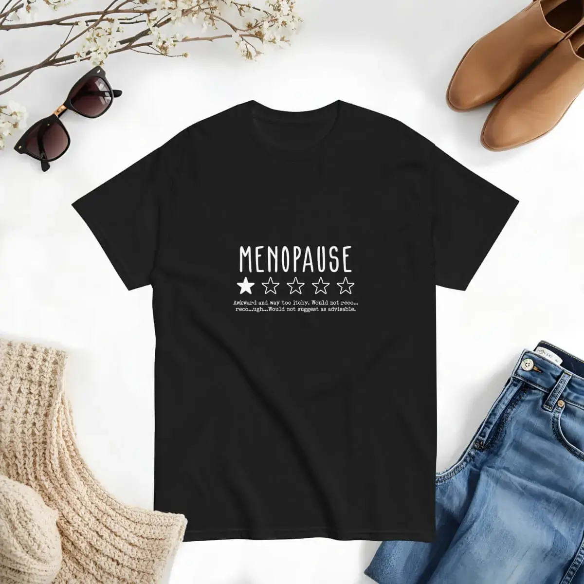 Menopause 1 Star Review T-Shirt