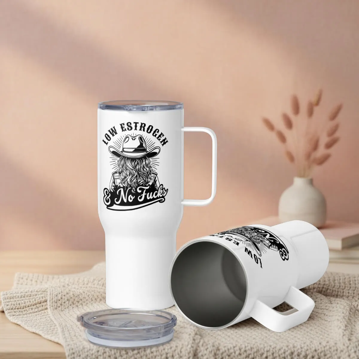 Low Estrogen Cowgirl Travel Mug