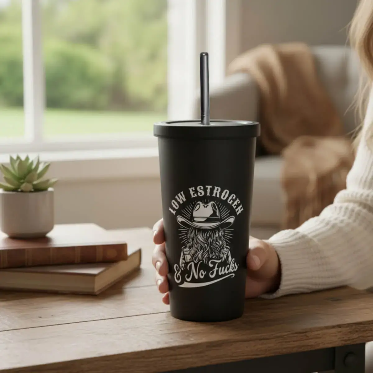 Low Estrogen Cowgirl Insulated Tumbler