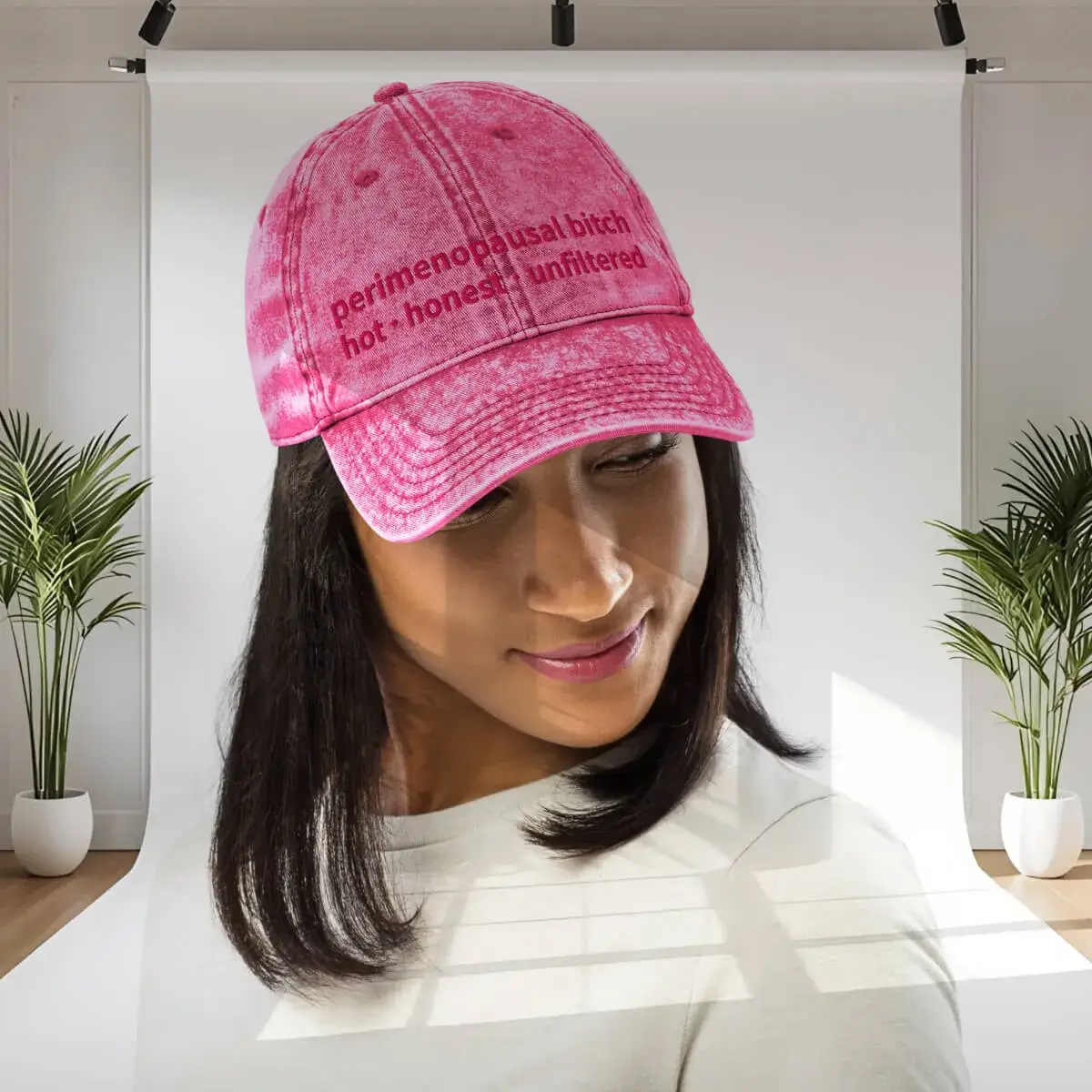 Vintage Perimenopausal Bitch Embroidered Cap
