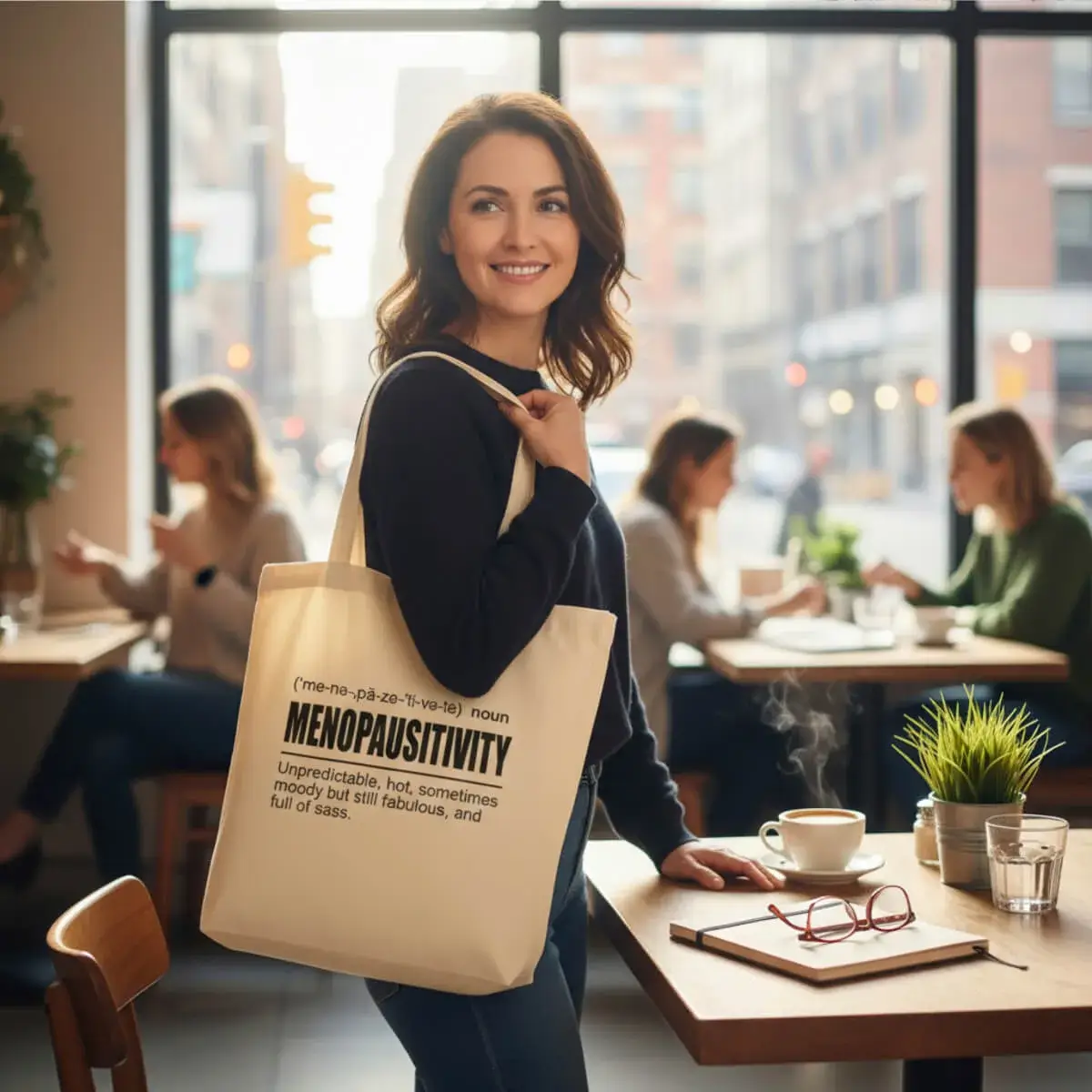 Funny Menopausitivity Tote Bag