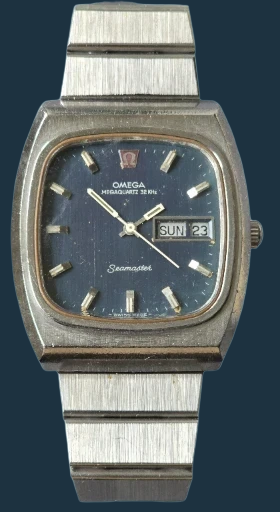 Vintage Omega Seamaster Megaquartz 32KHz Stainless Steel Quartz Watch