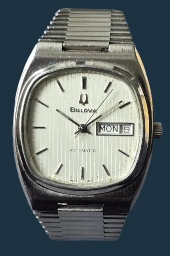 Bulova Stainless Steel Automatic Watch Swiss Made