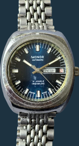 Monor Automatic Swiss Made Rare Vintage Watch