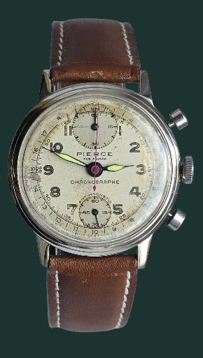 Vintage Pierce Chronograph Tachymeter Hand WindingWatch