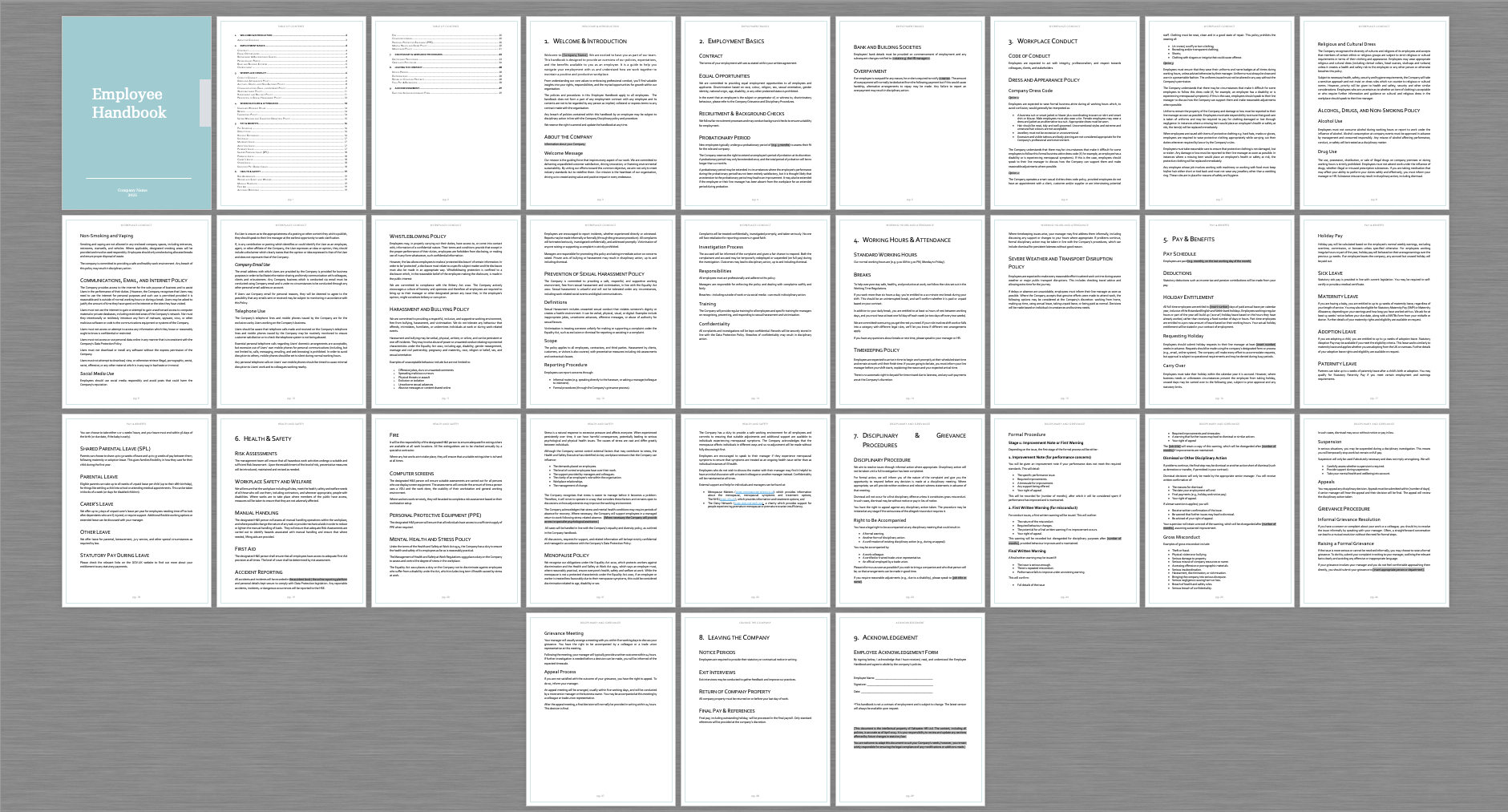 Employee Handbook - Essential Policies