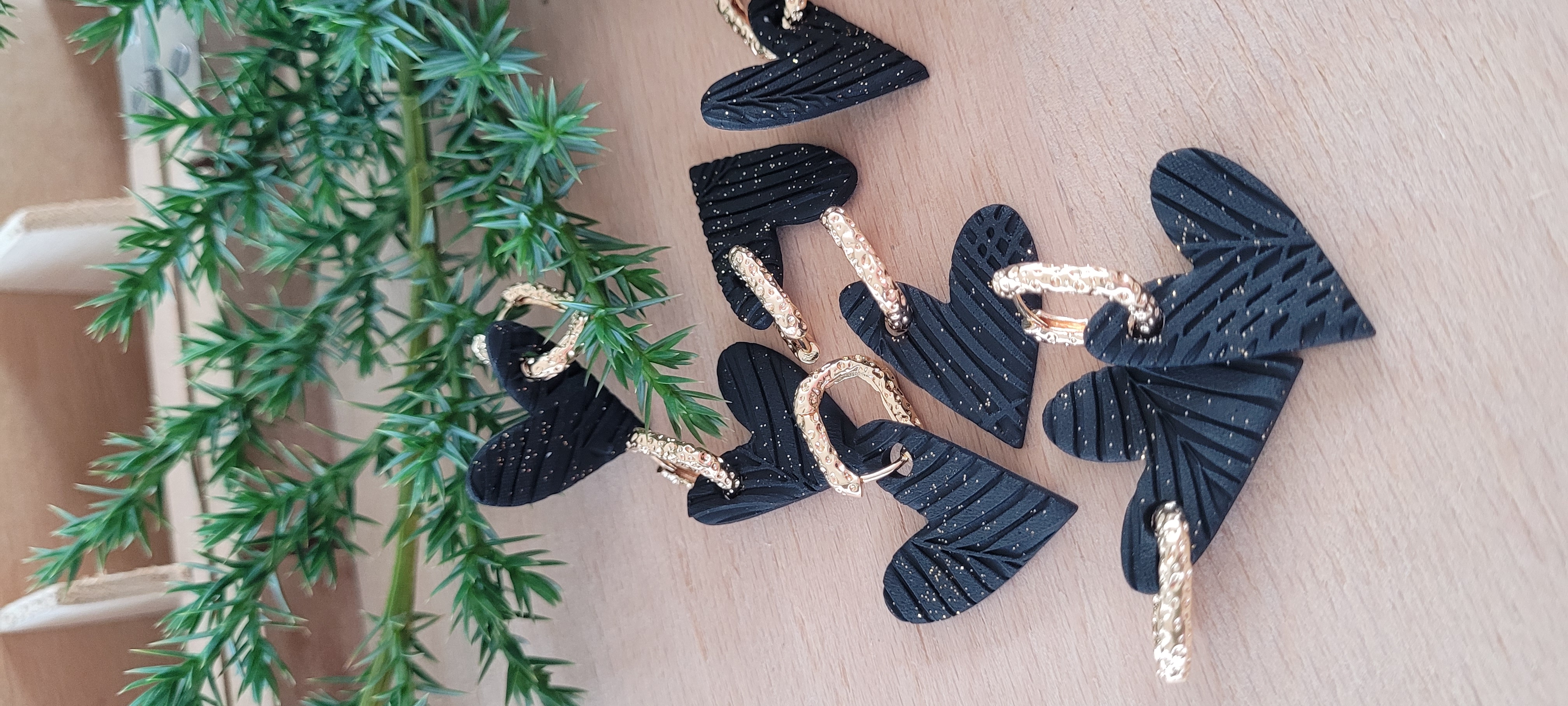 Boucles d'oreilles en forme de cœur