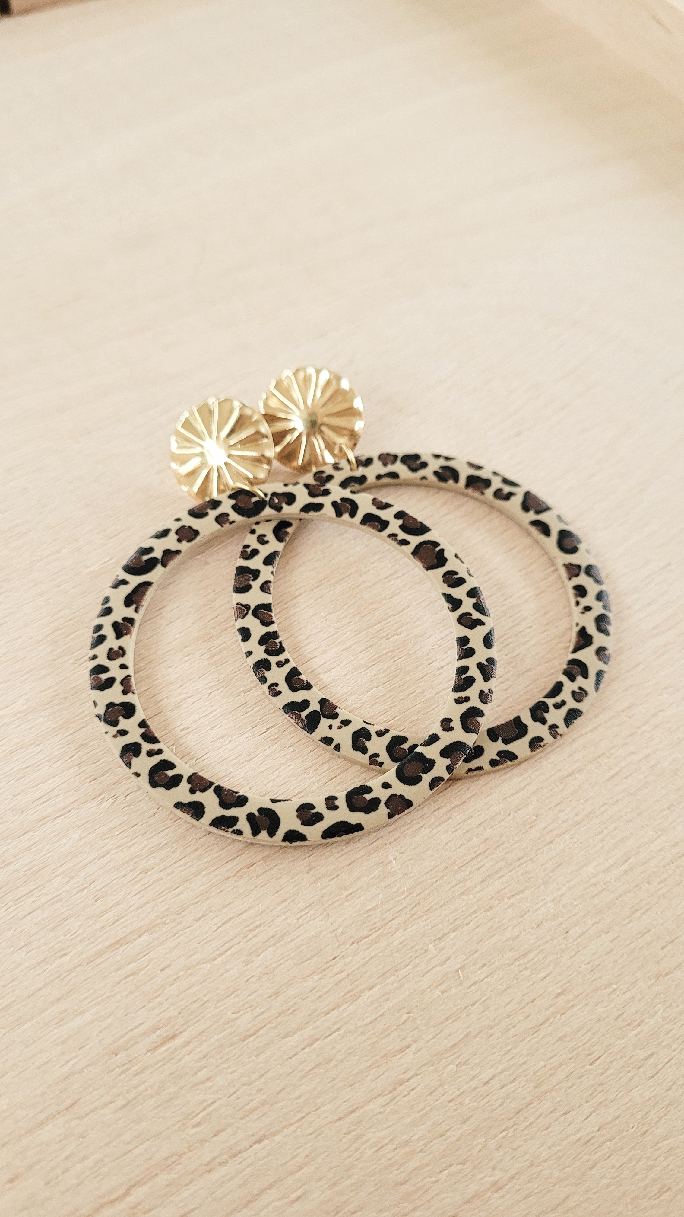 Boucles d'oreilles léopard