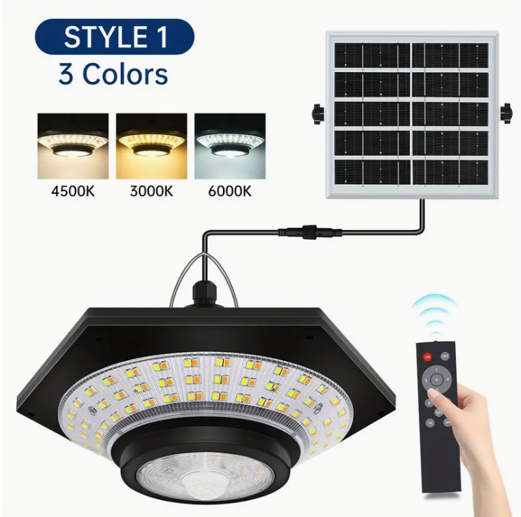 1 komad solarne lampe 228/180 LED, 1000 lumena