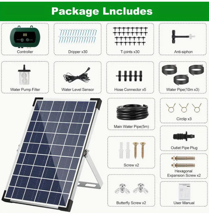 Solarni automatski sistem za navodnjavanje kap po kap
