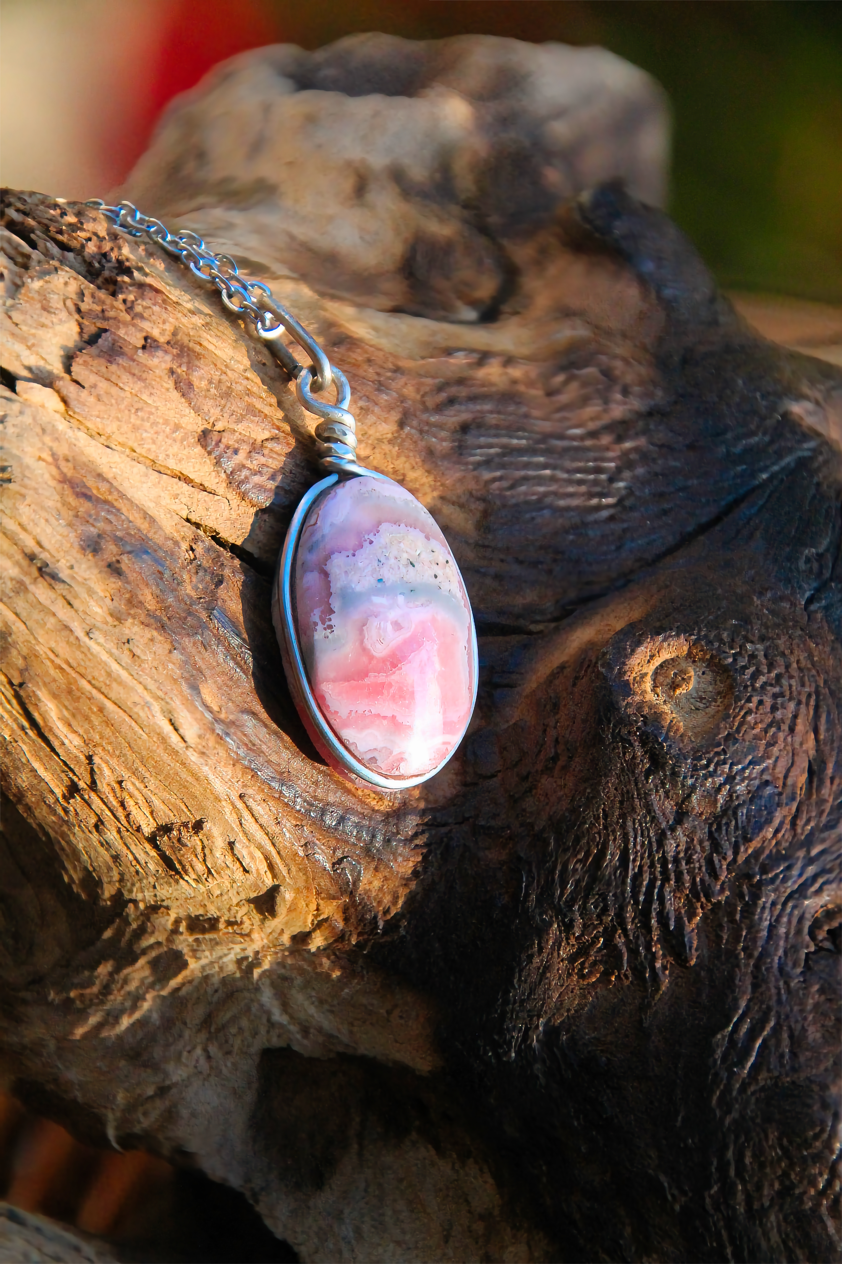 Rodochrosit Halskette