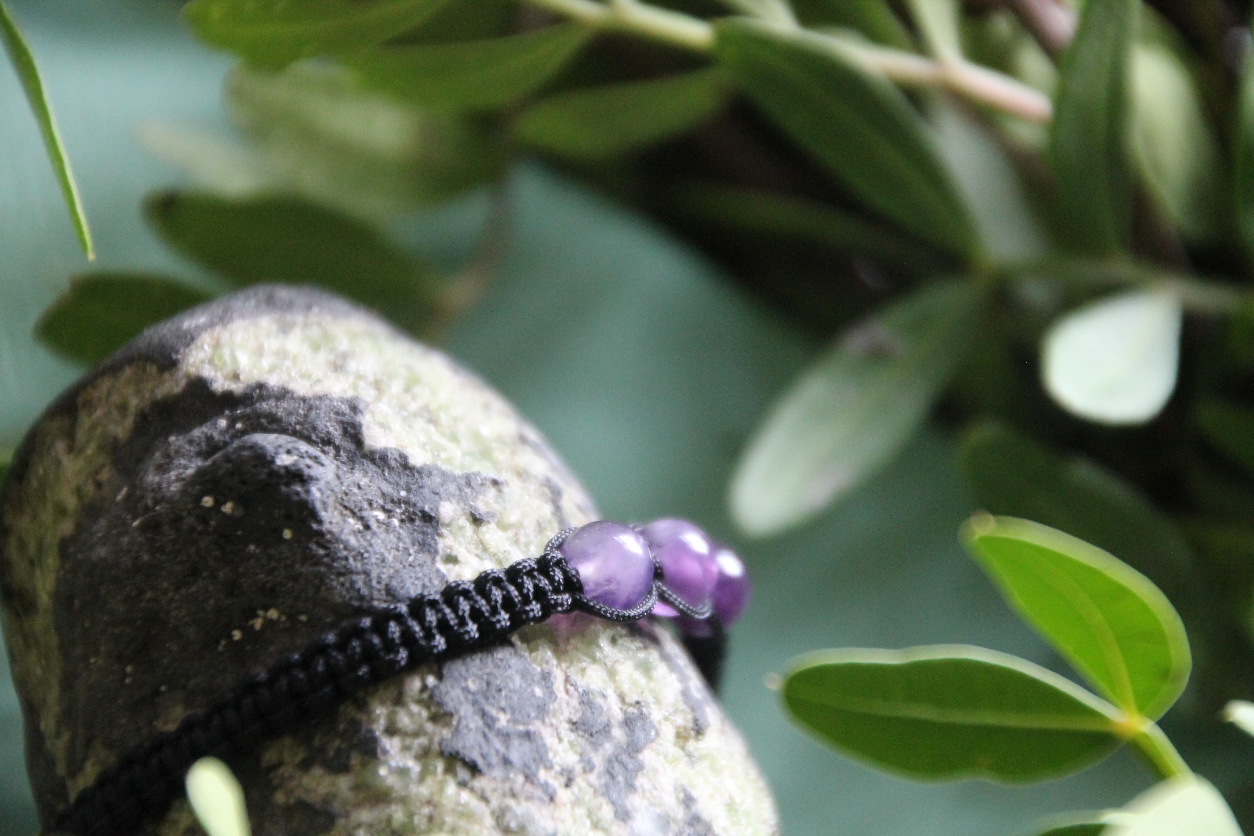 Amethyst - Makramee Armband