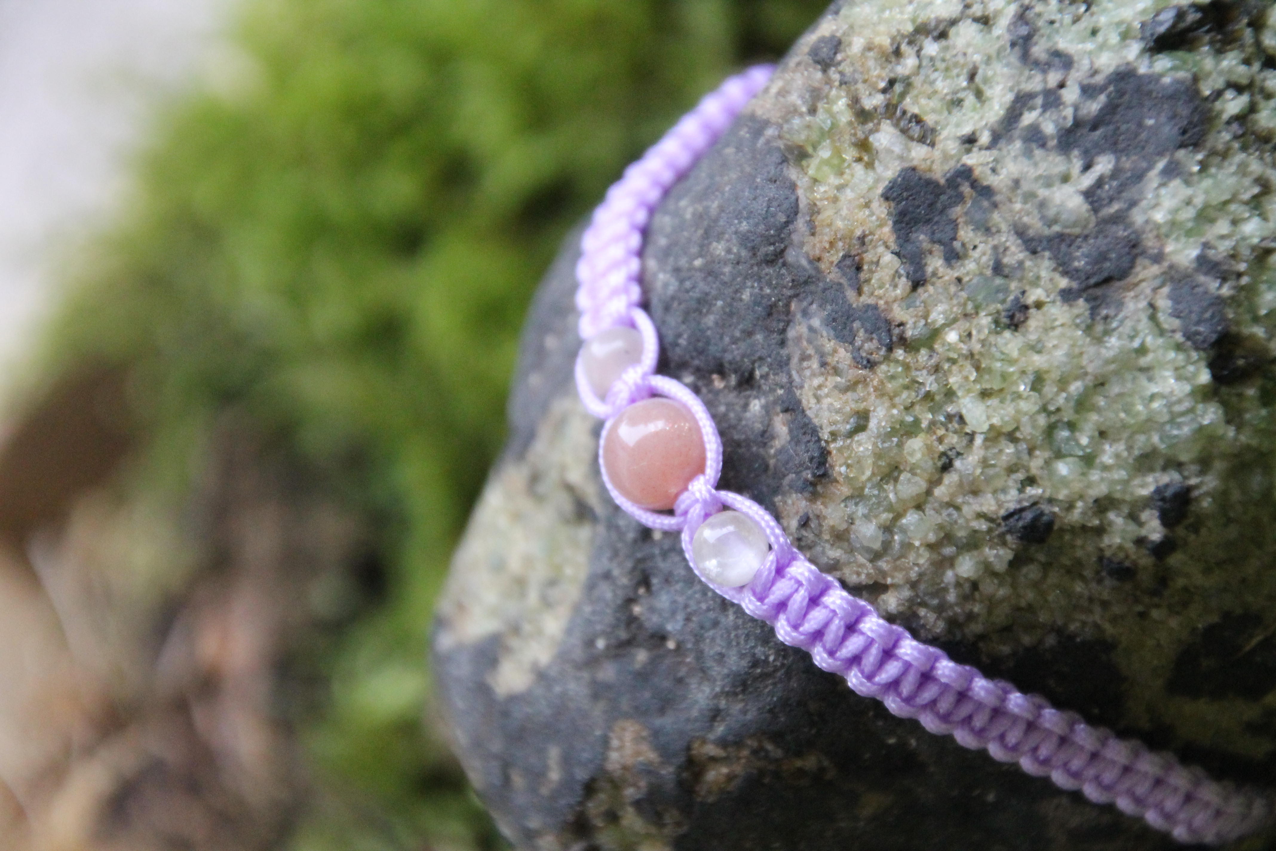 Sonnenstein - Makramee Armband