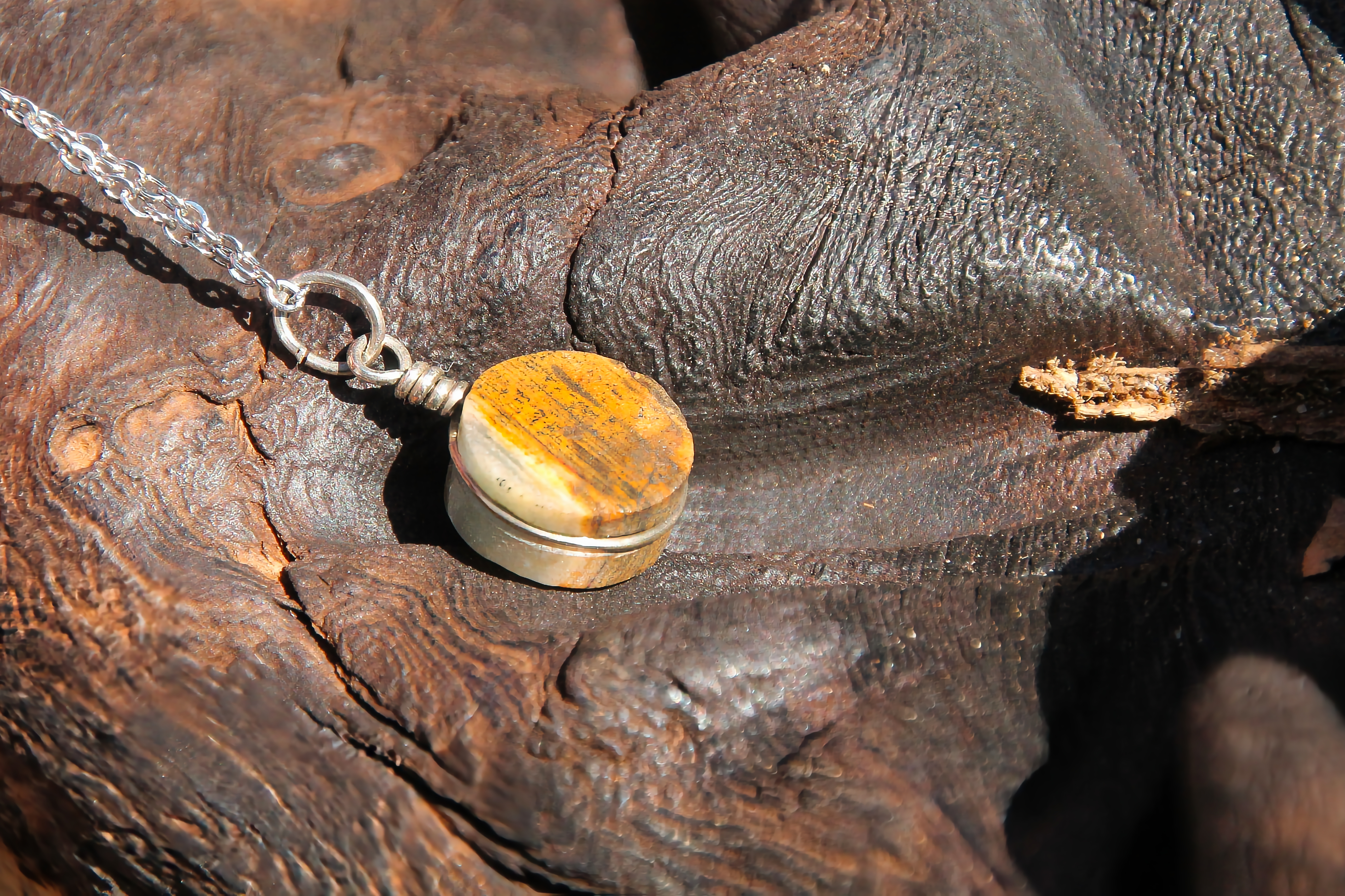 Blauer Onyx Halskette