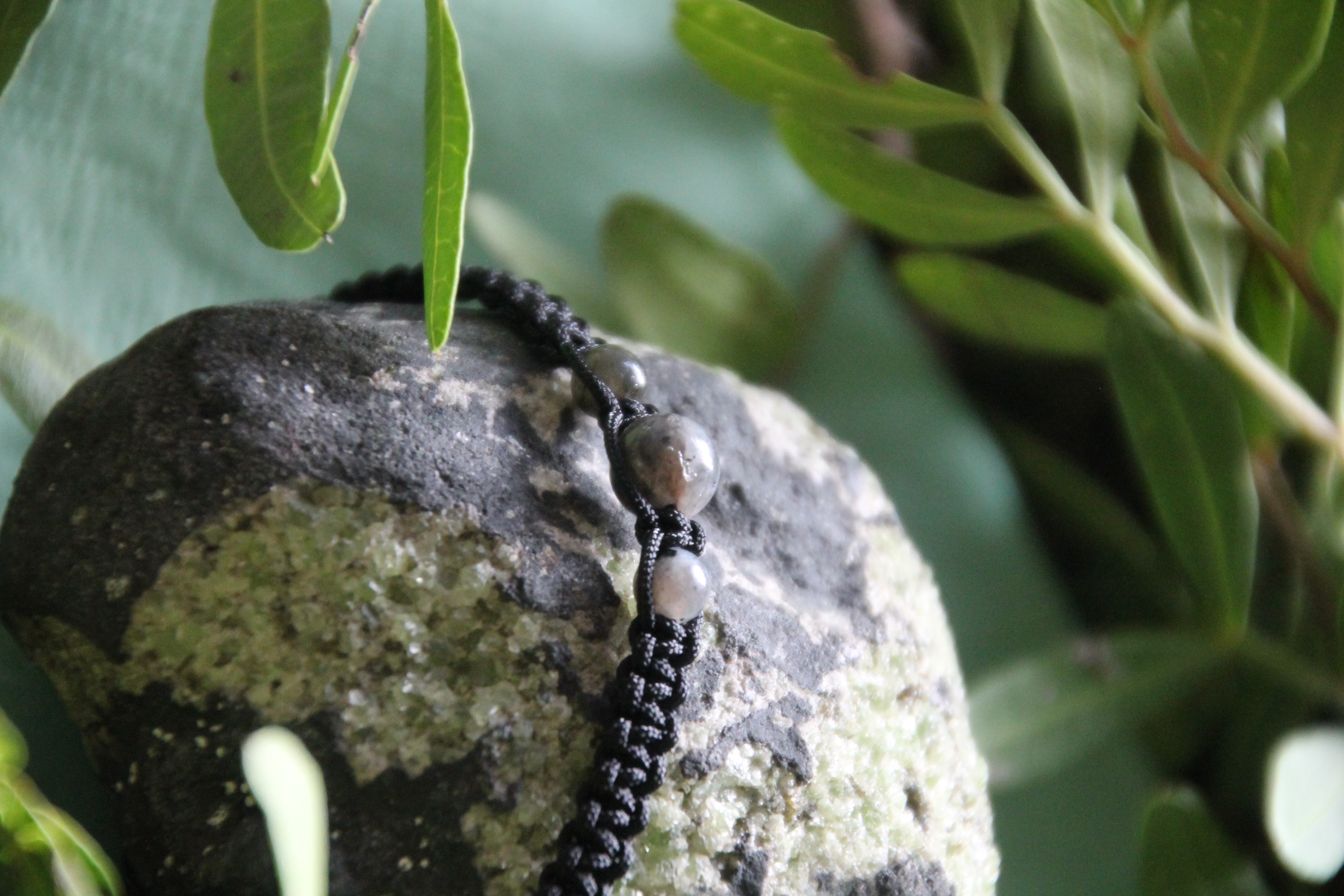 Labradorit - Makramee Armband