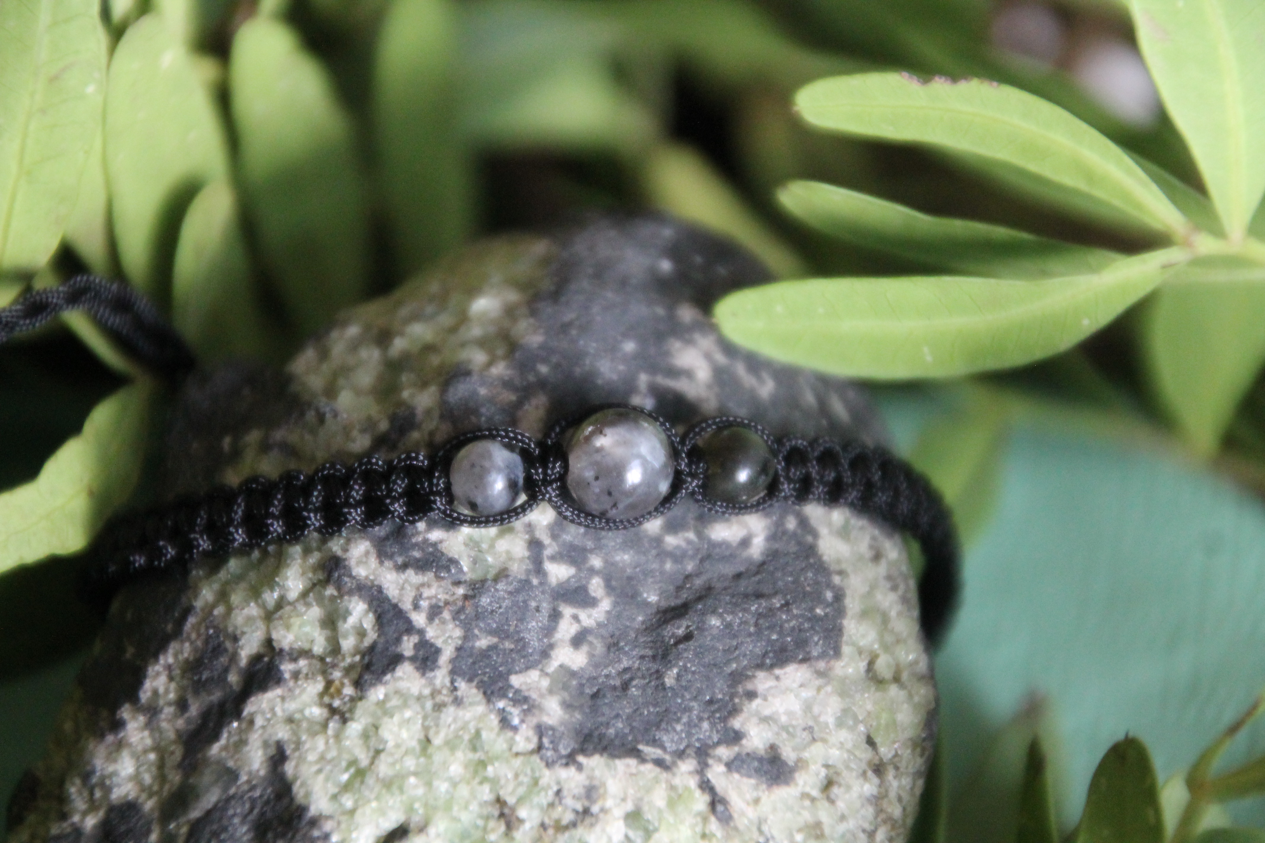 Labradorit - Makramee Armband