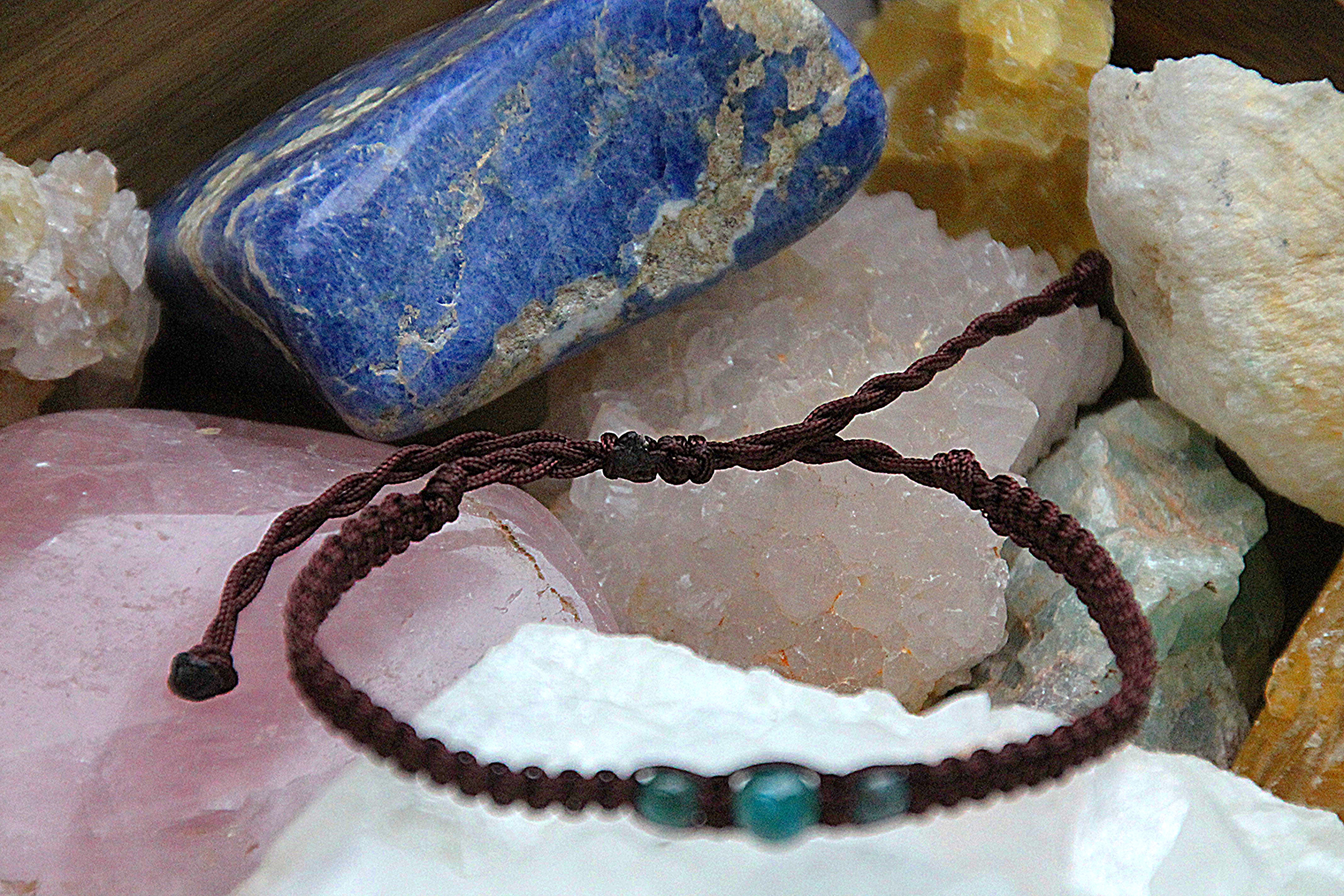 Apatit - Makramee Armband