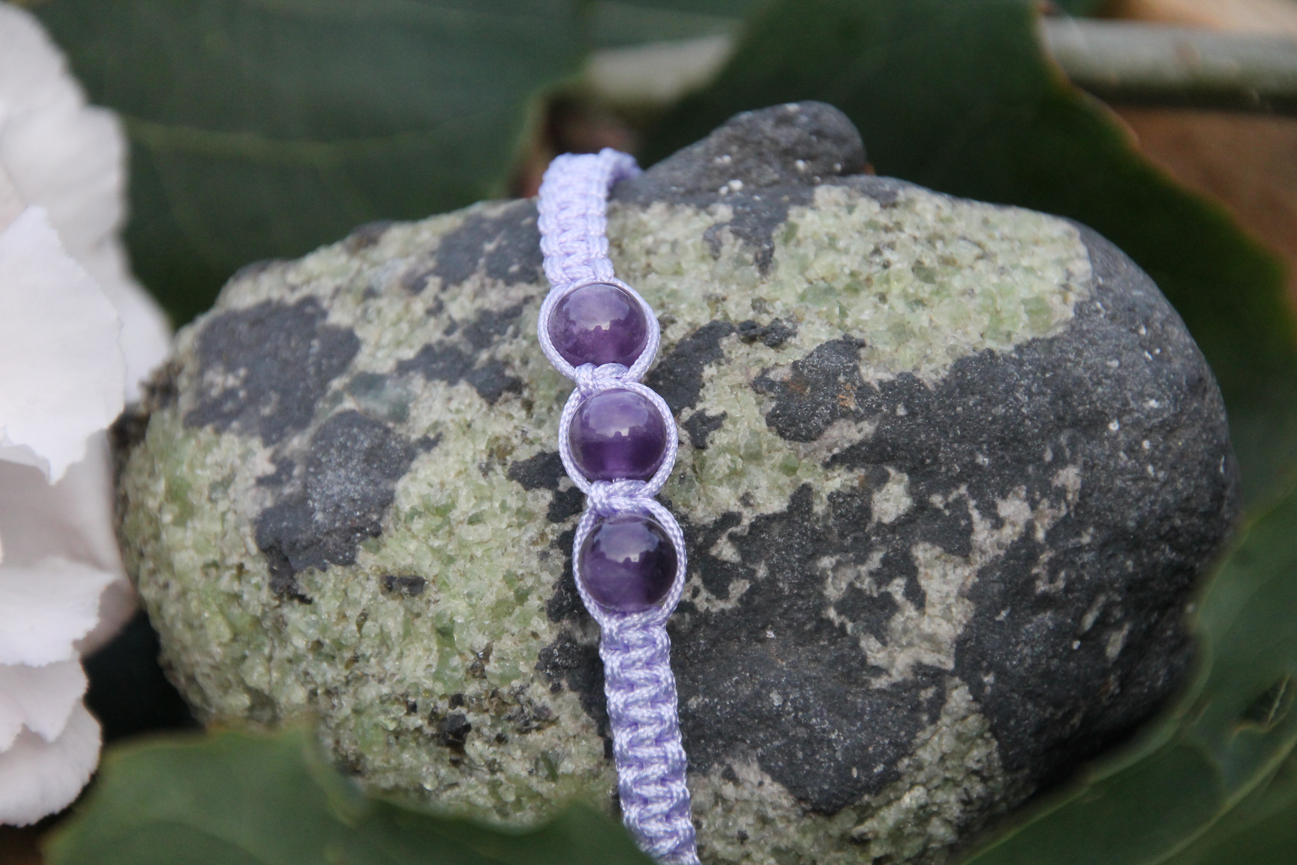 Amethyst - Makramee Armband