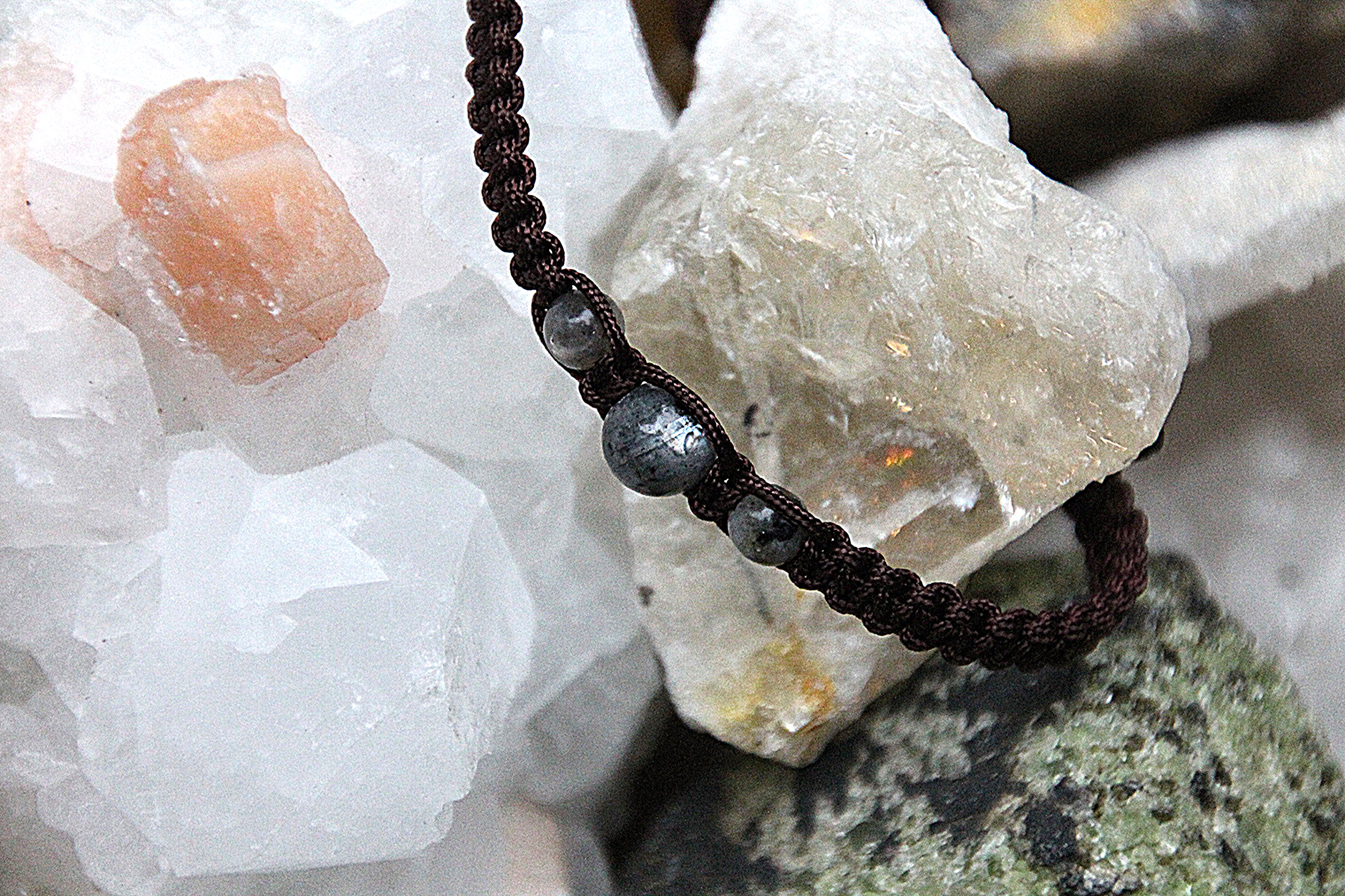 Labradorit - Makramee Armband