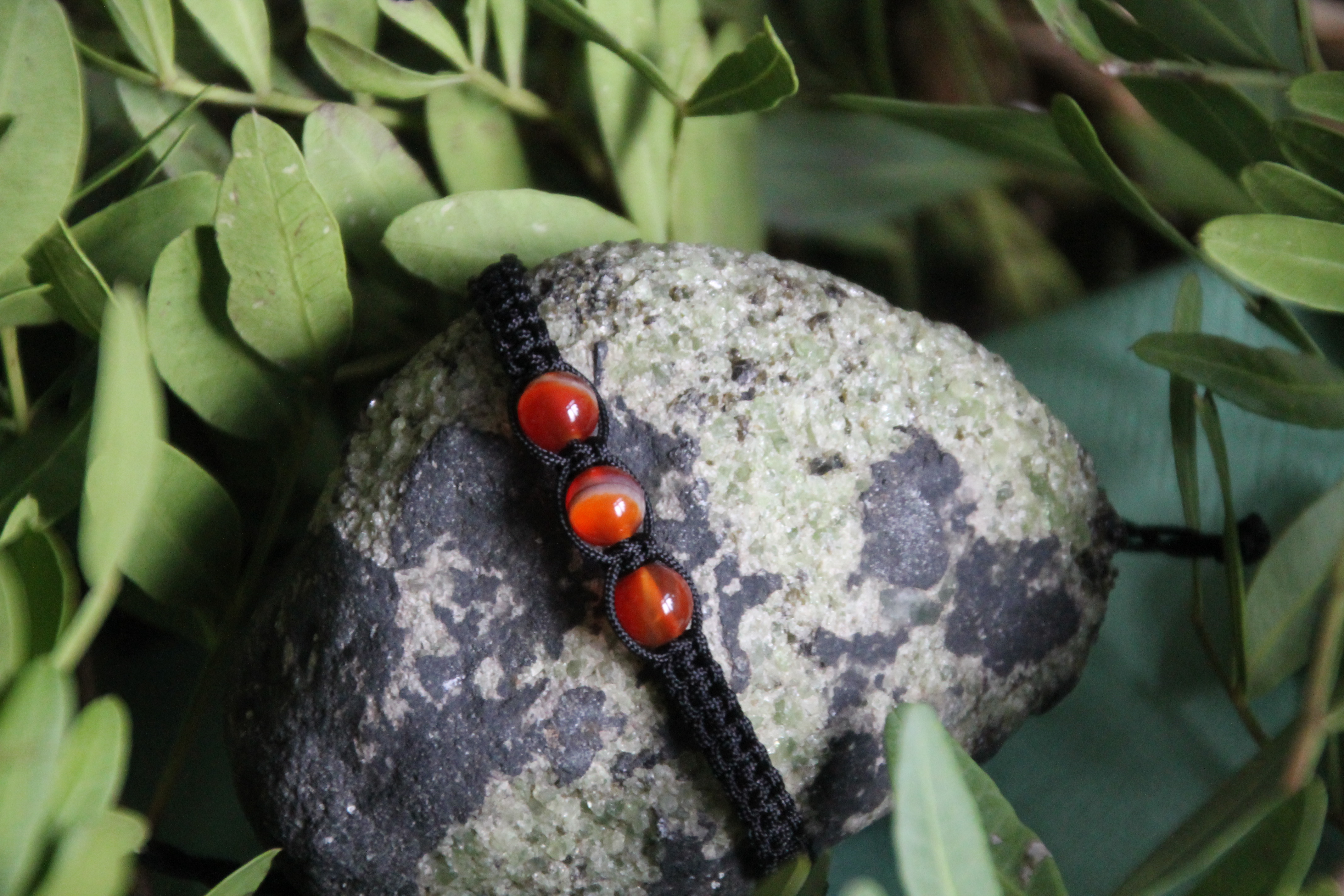 Karneol - Makramee Armband