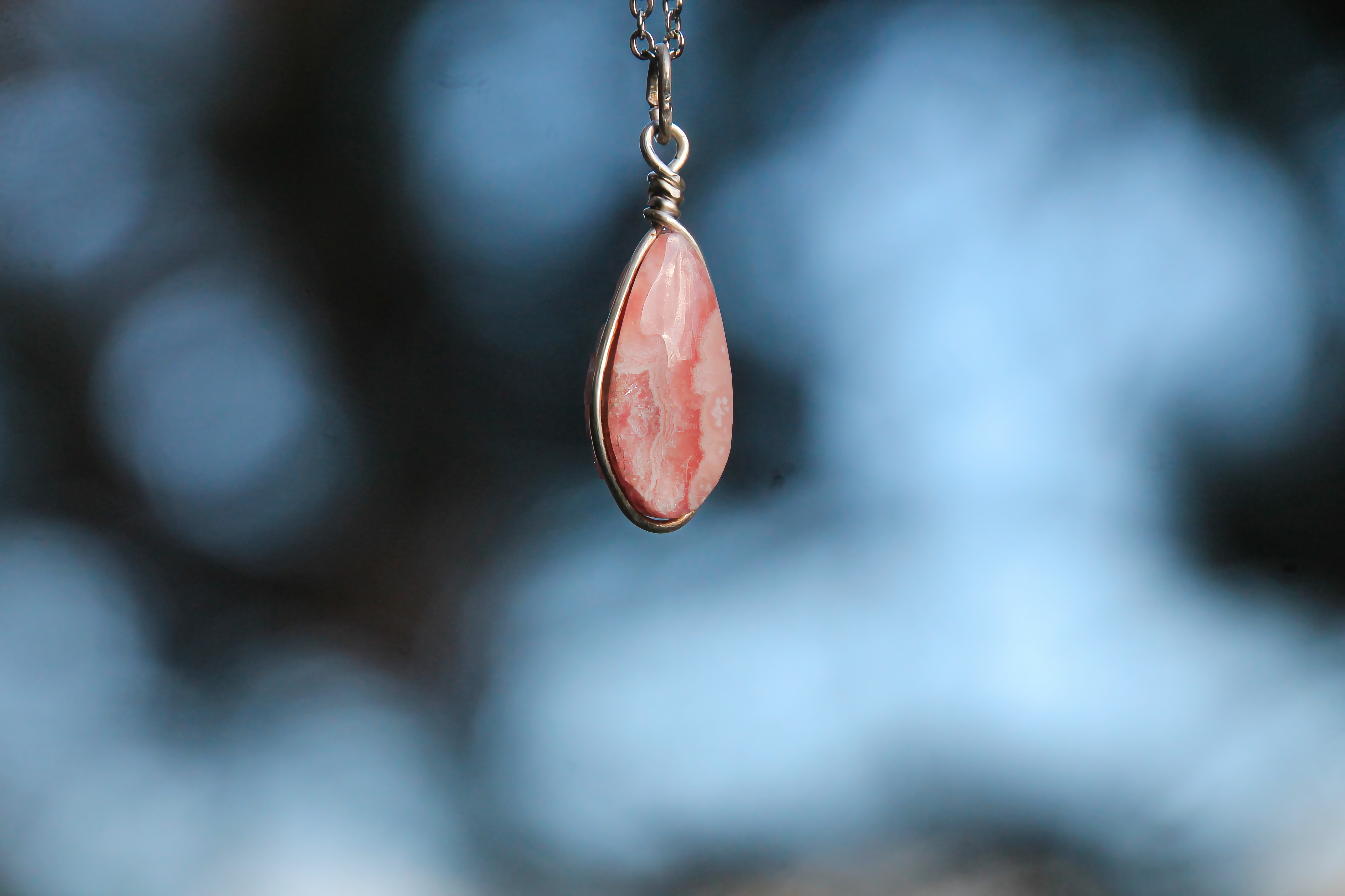 Rodochrosit Halskette