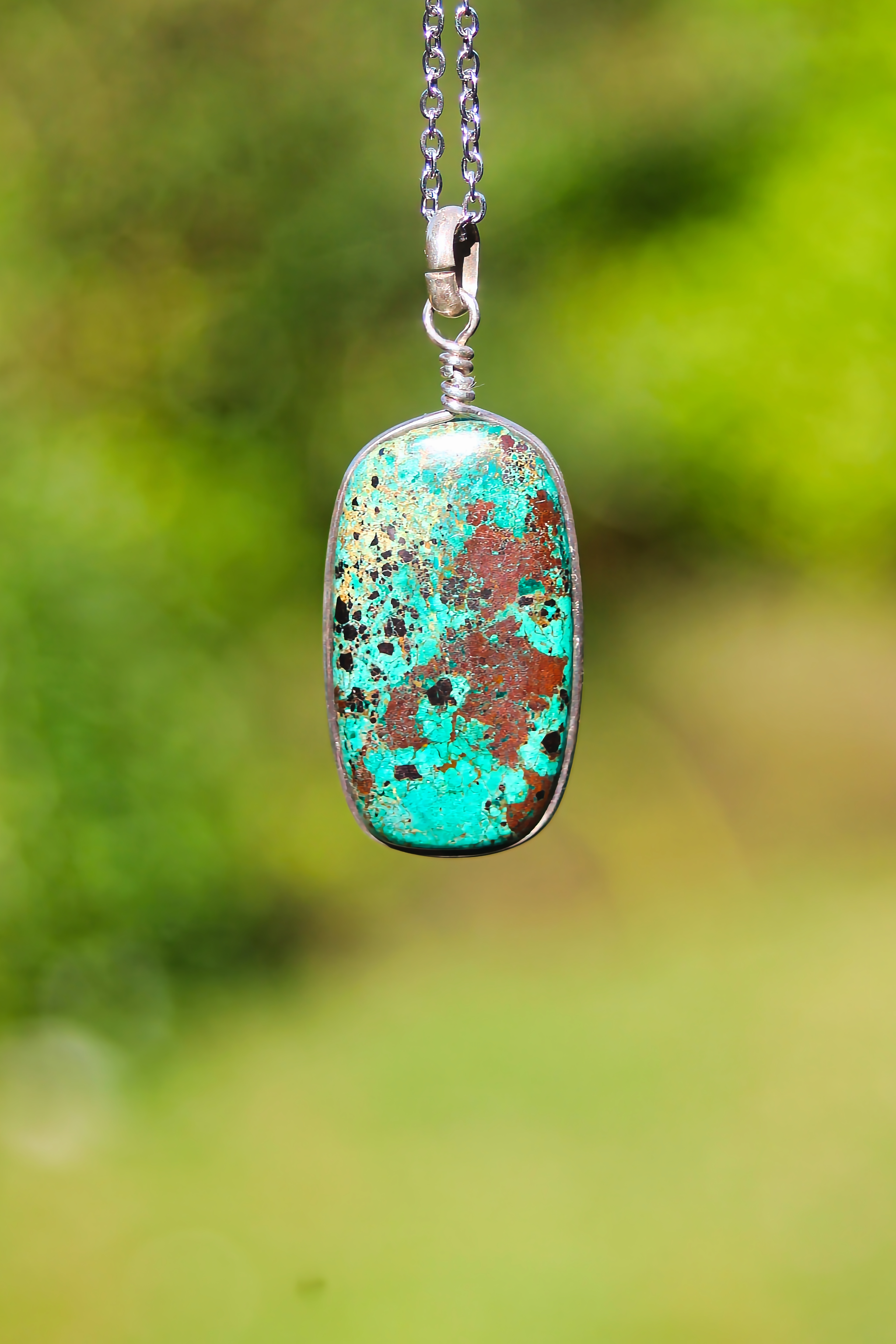 Chrysokoll Halskette