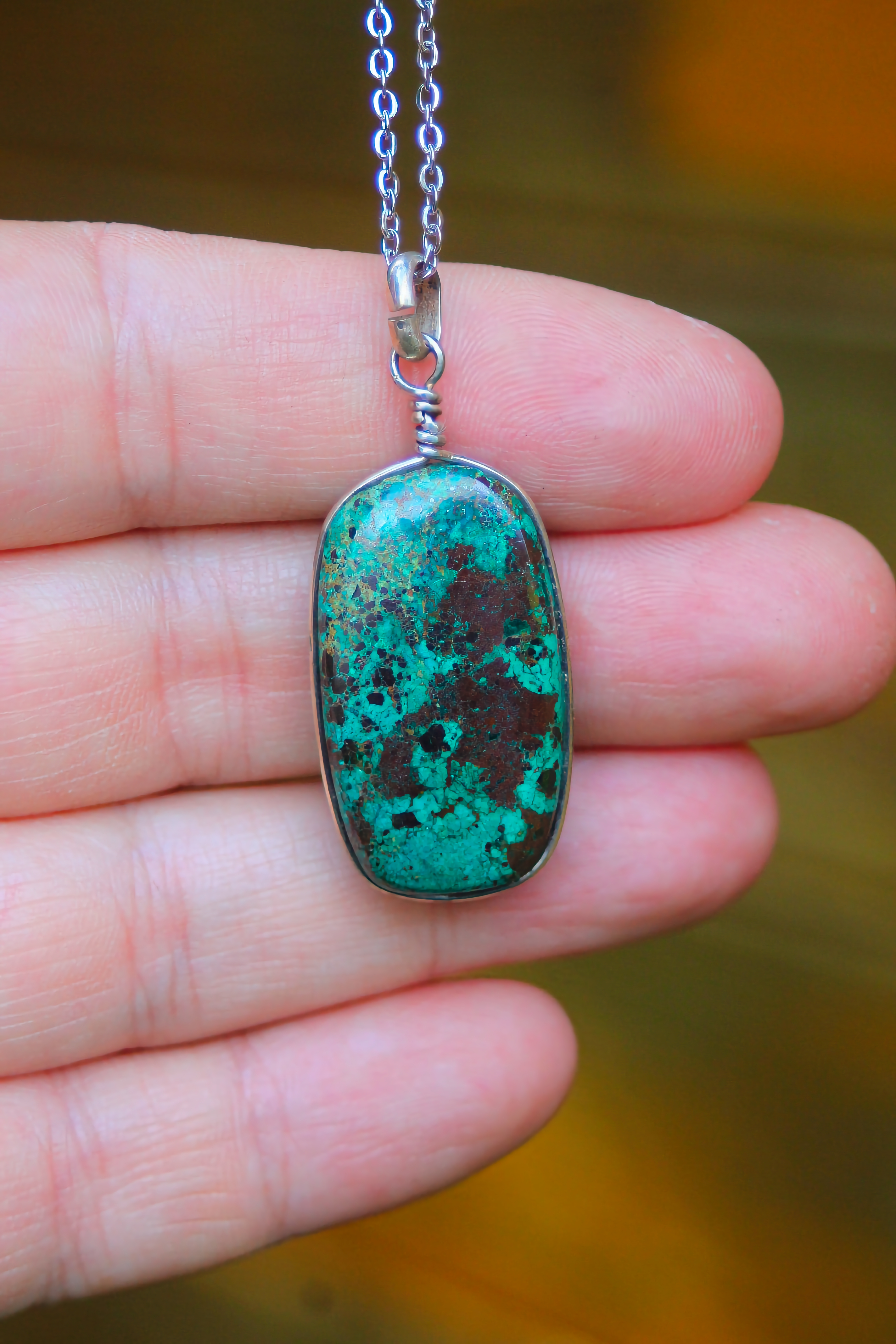 Chrysokoll Halskette