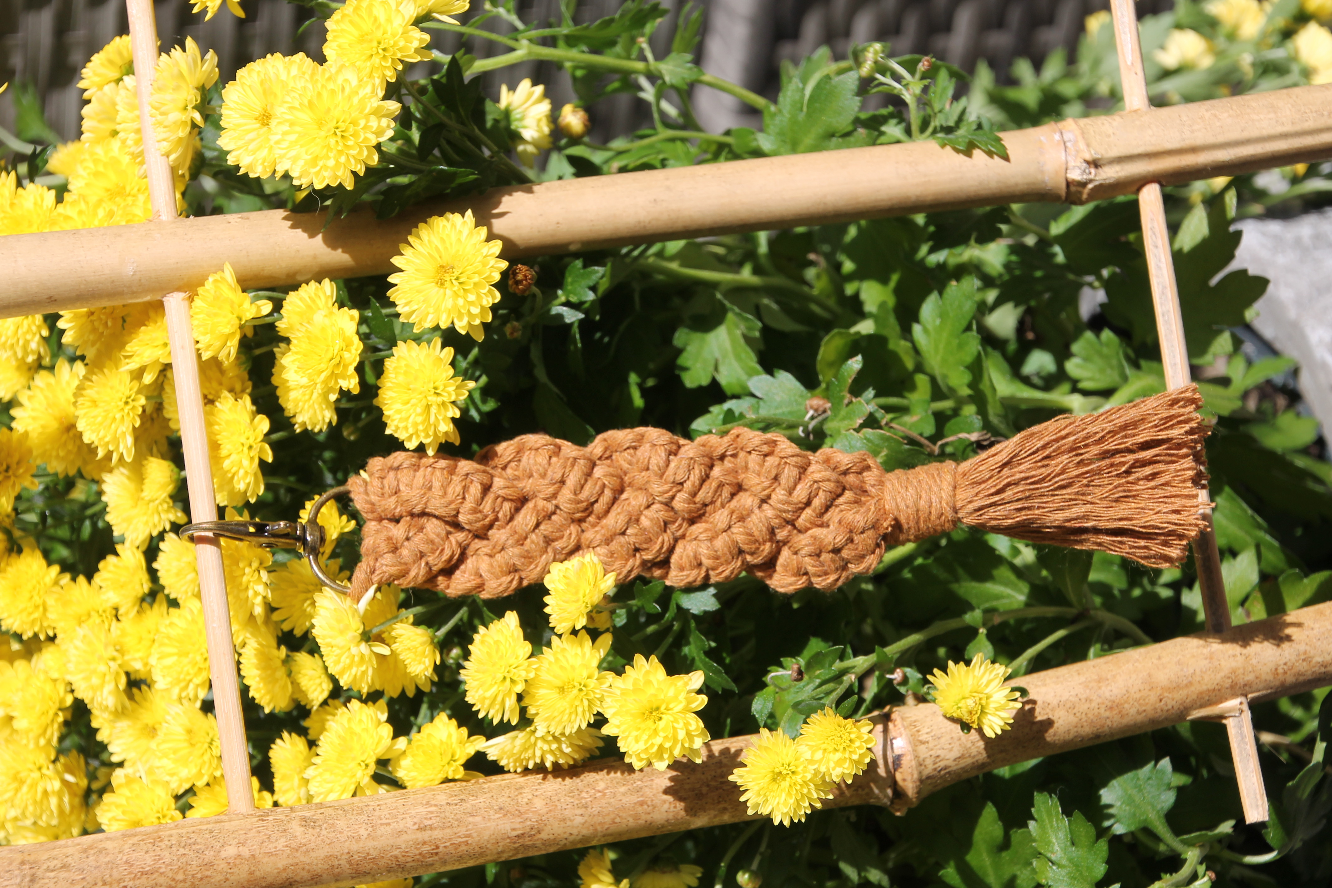 Schlüsselanhänger Makramee 