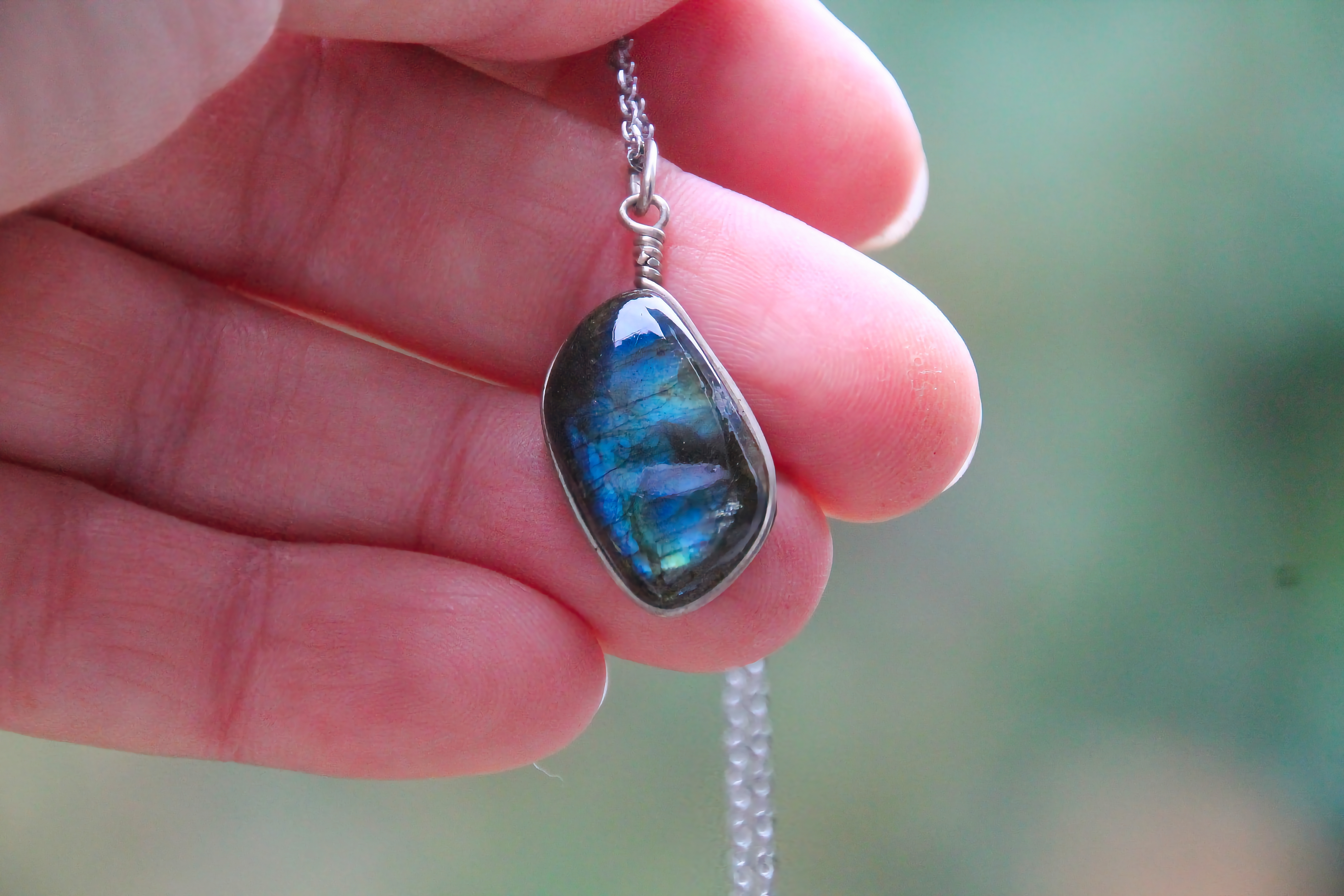 Labradorit Halskette