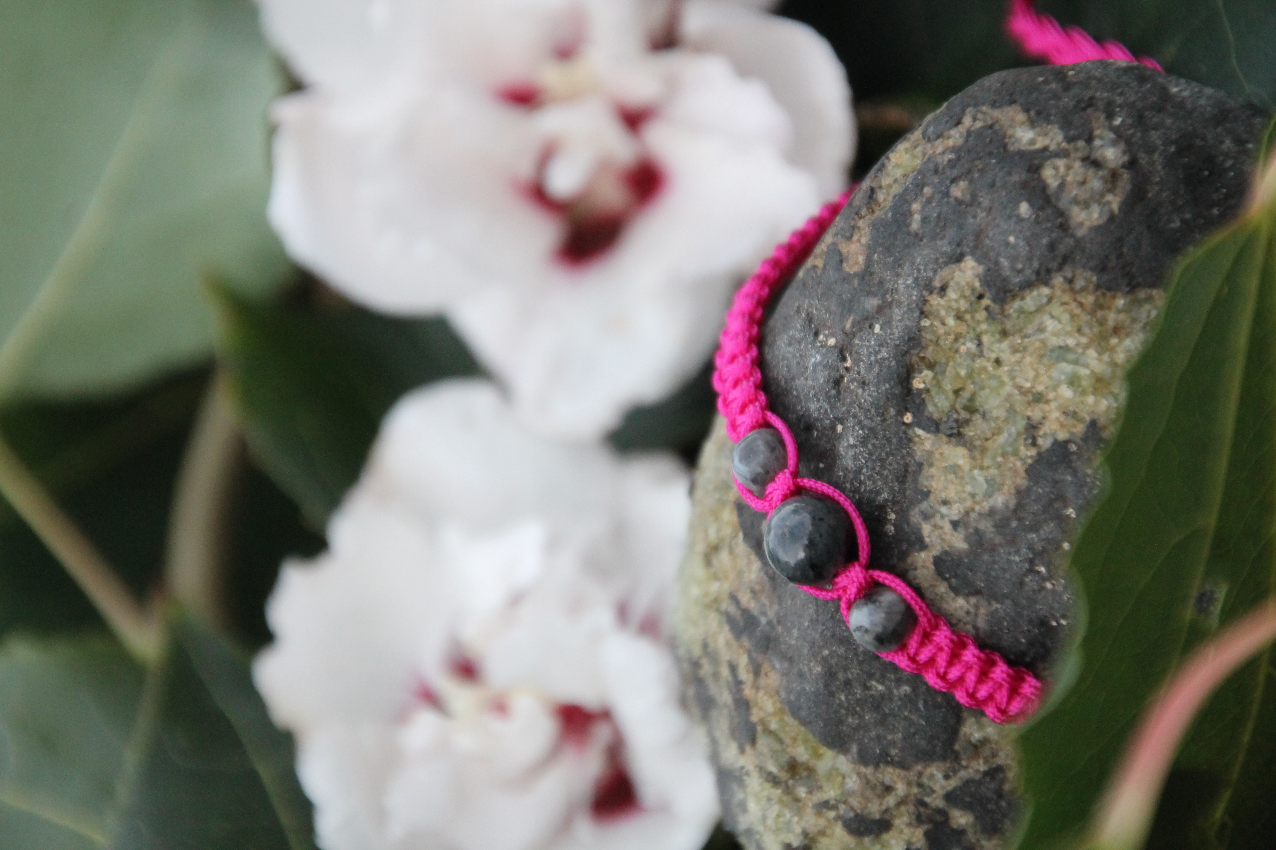 Labradorit - Makramee Armband