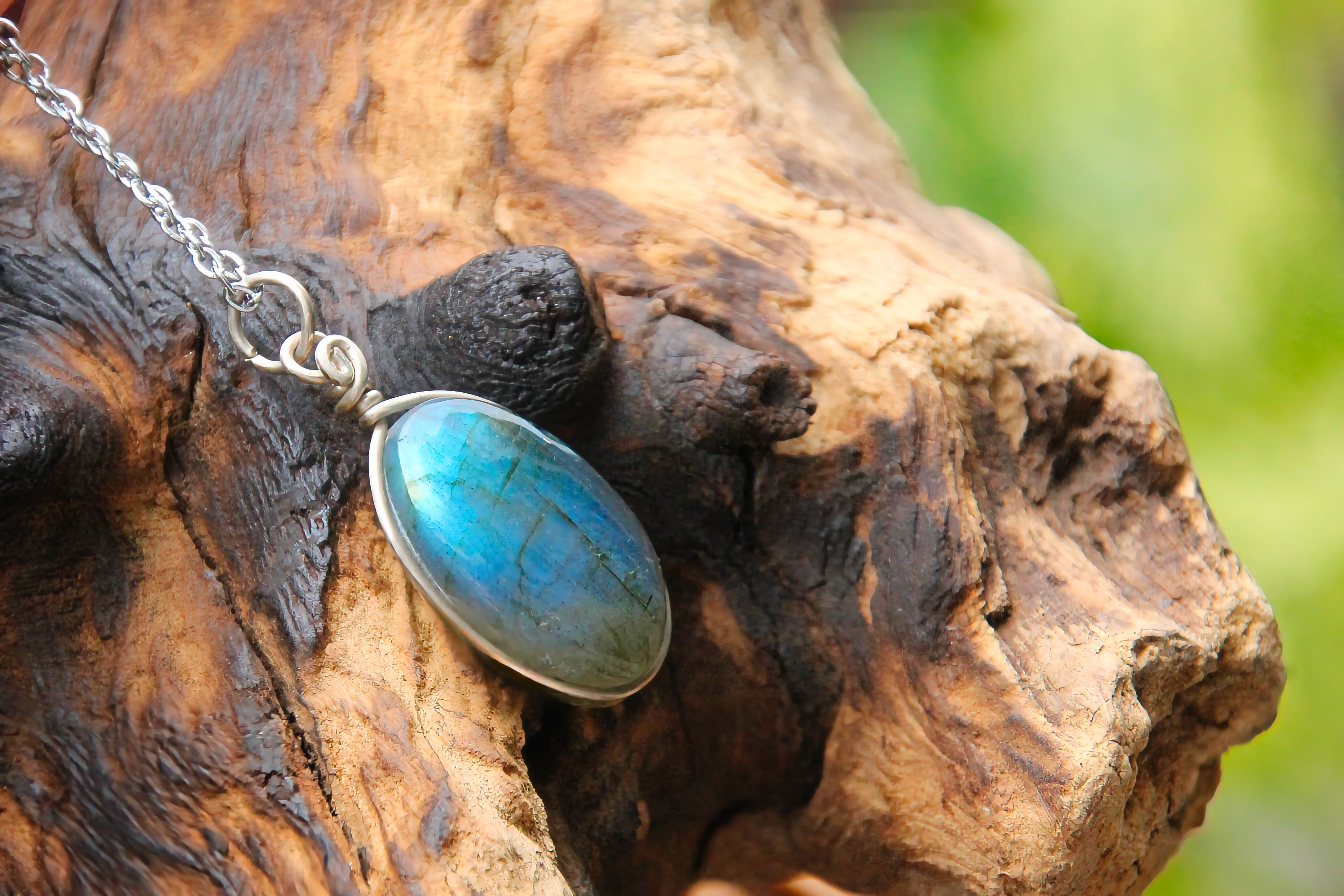 Labradorit Halskette