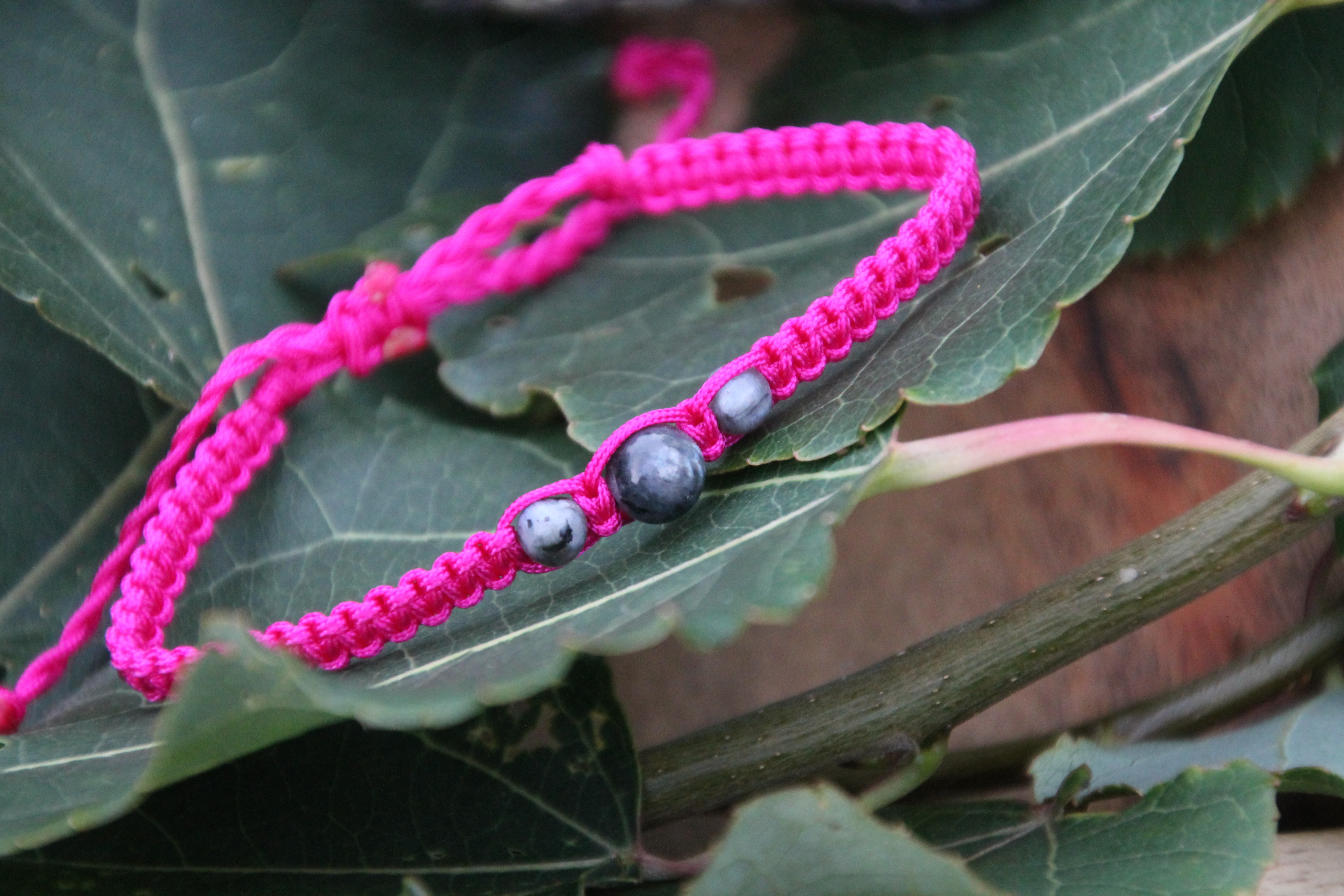 Labradorit - Makramee Armband