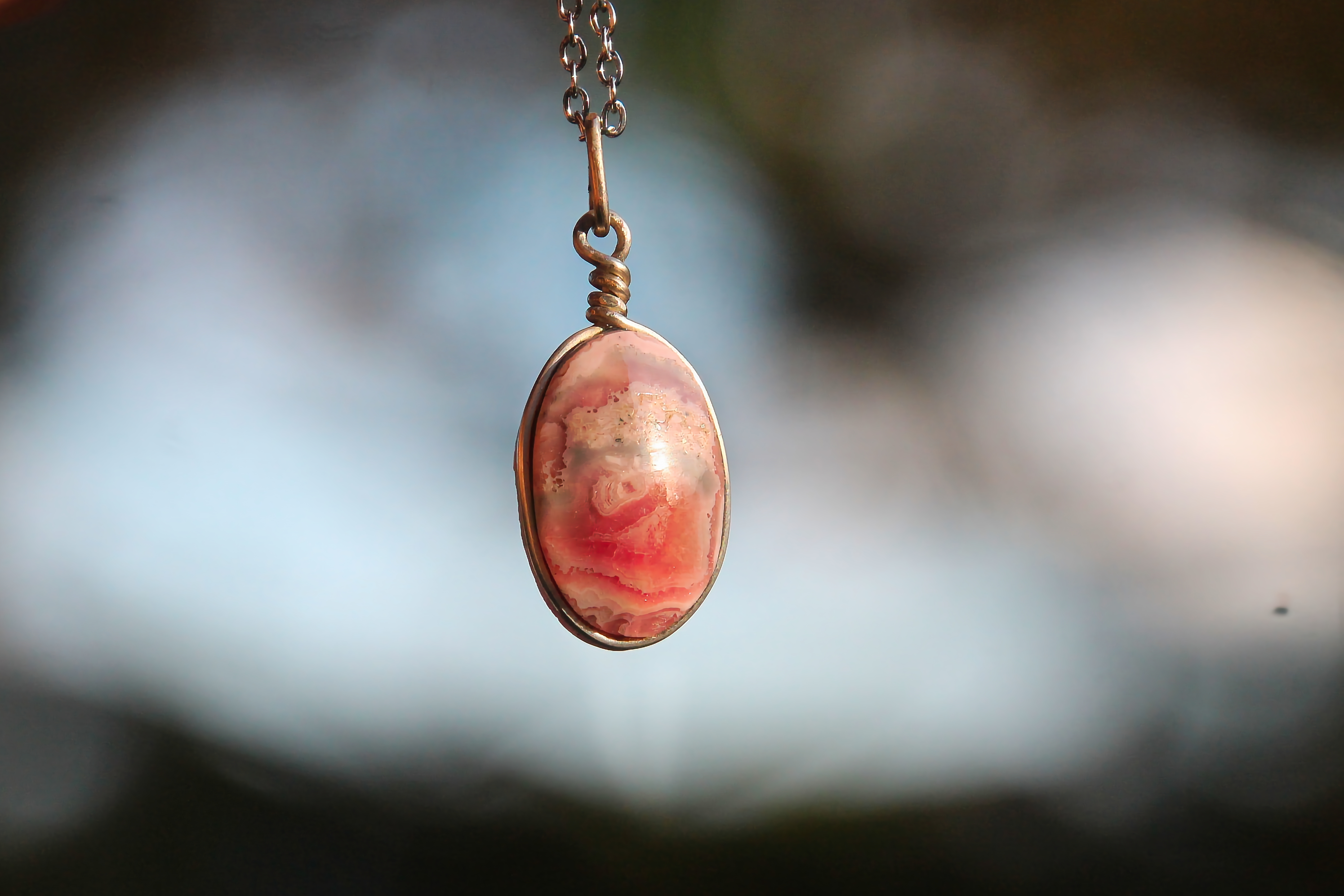 Rodochrosit Halskette