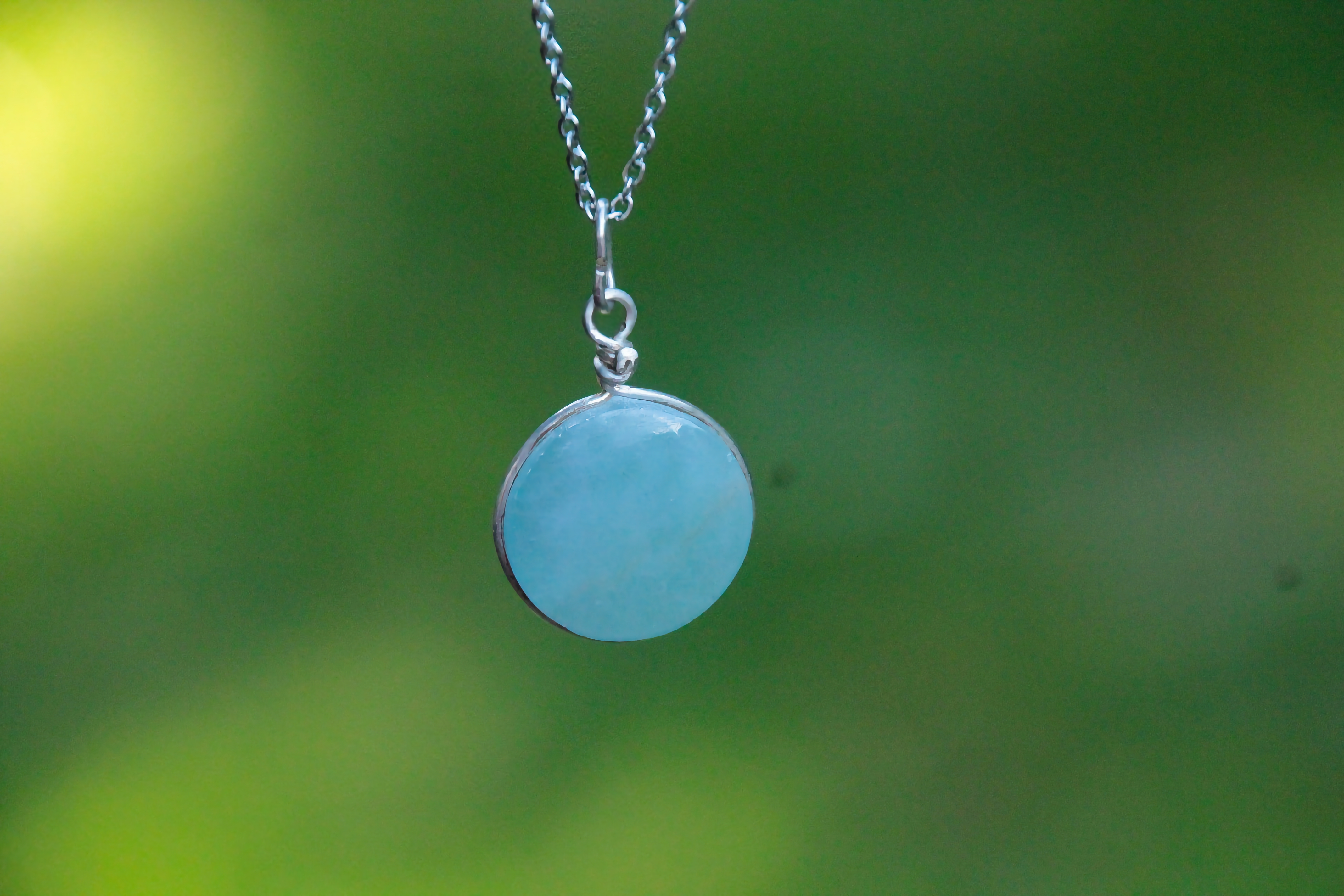 Blauer Onyx Halskette