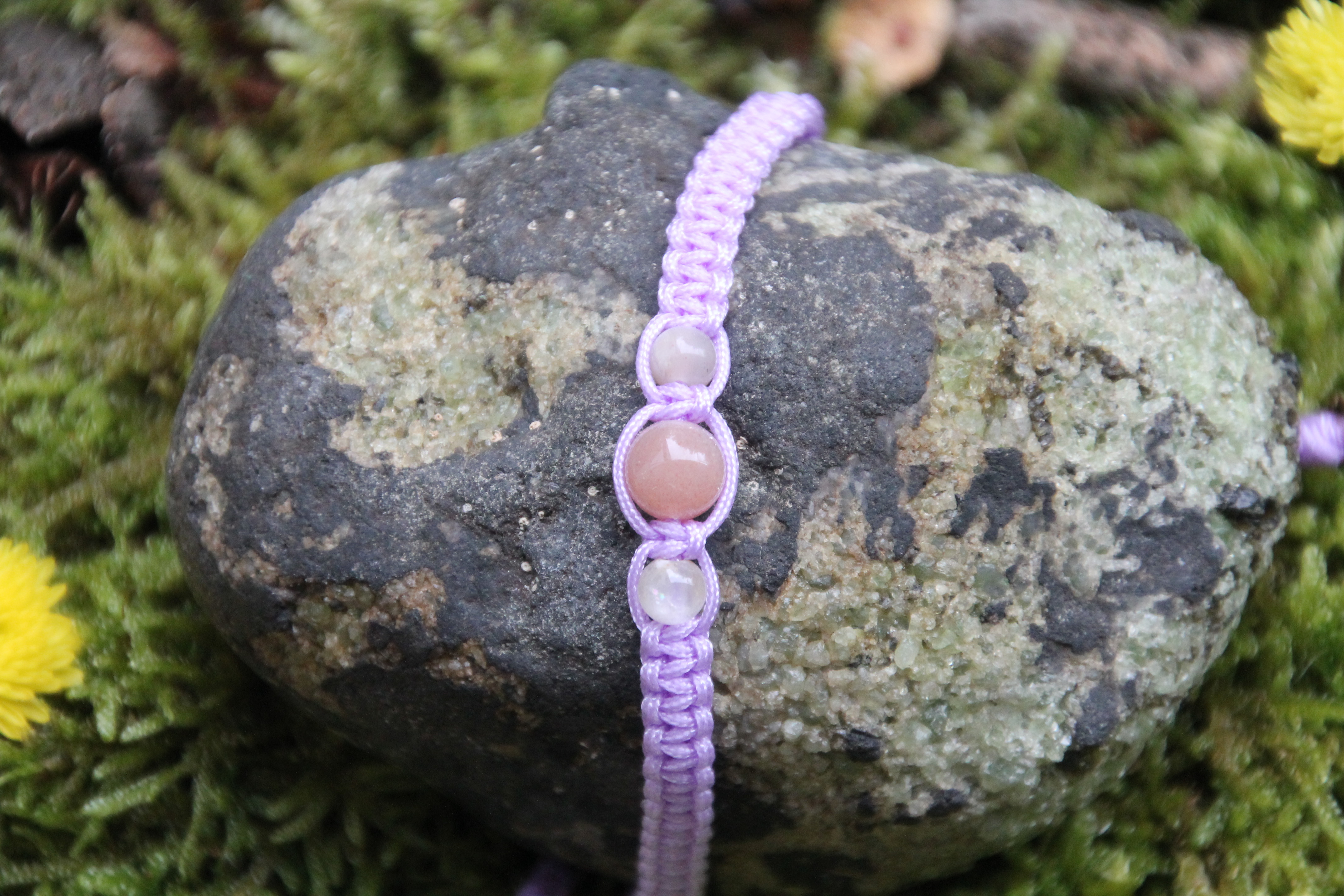 Sonnenstein - Makramee Armband