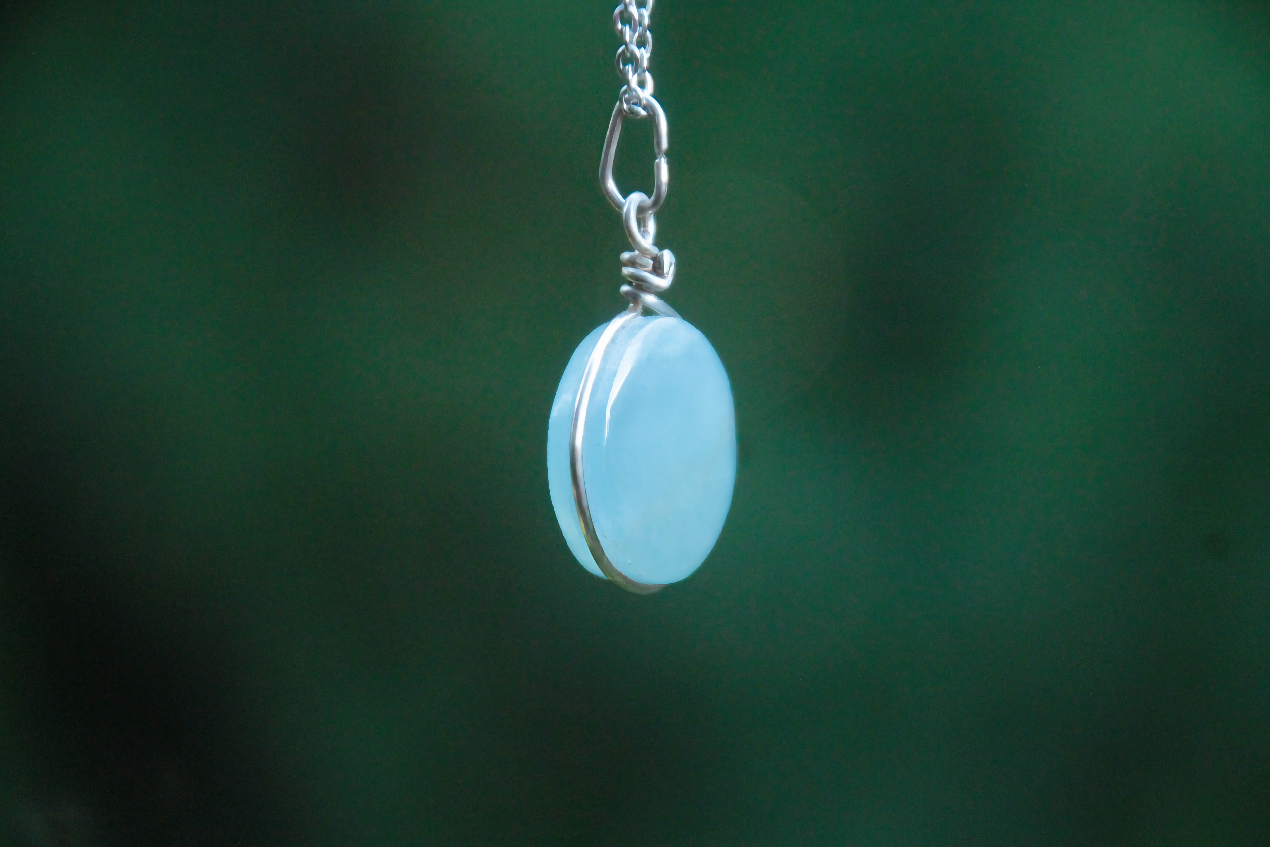 Blauer Onyx Halskette